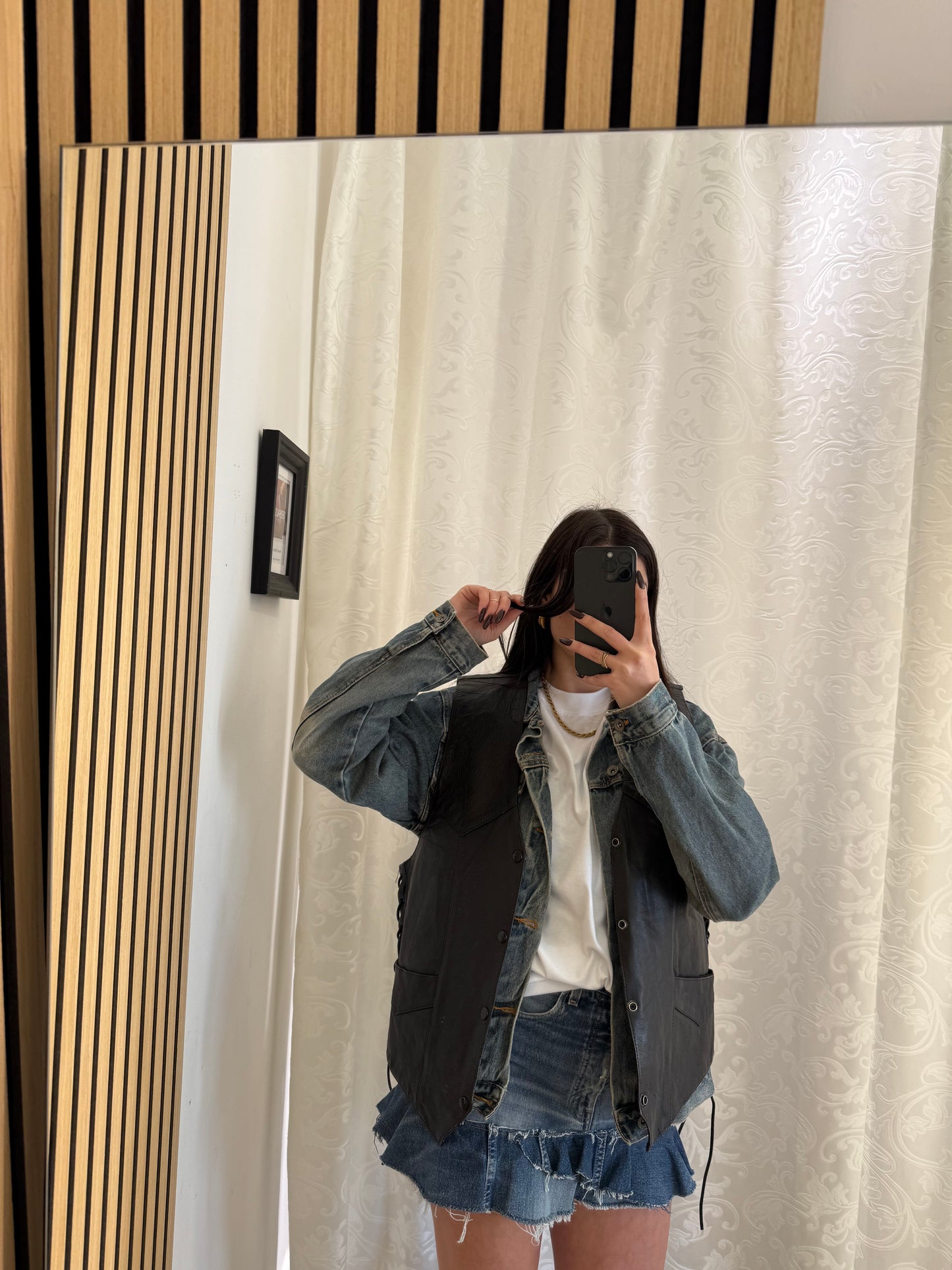 Gilet Vintage in vera Pelle unisex