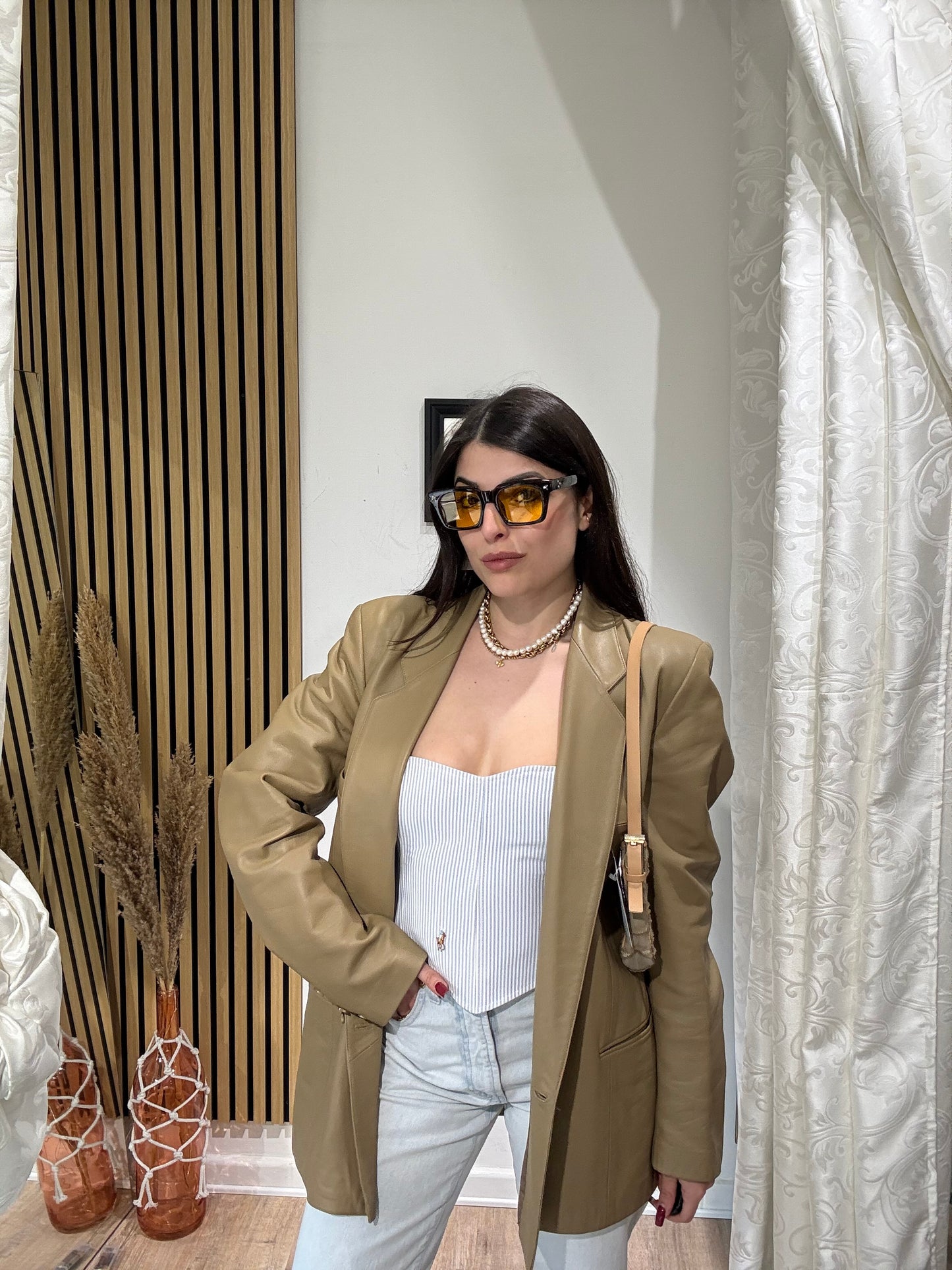 Blazer in Vera Pelle