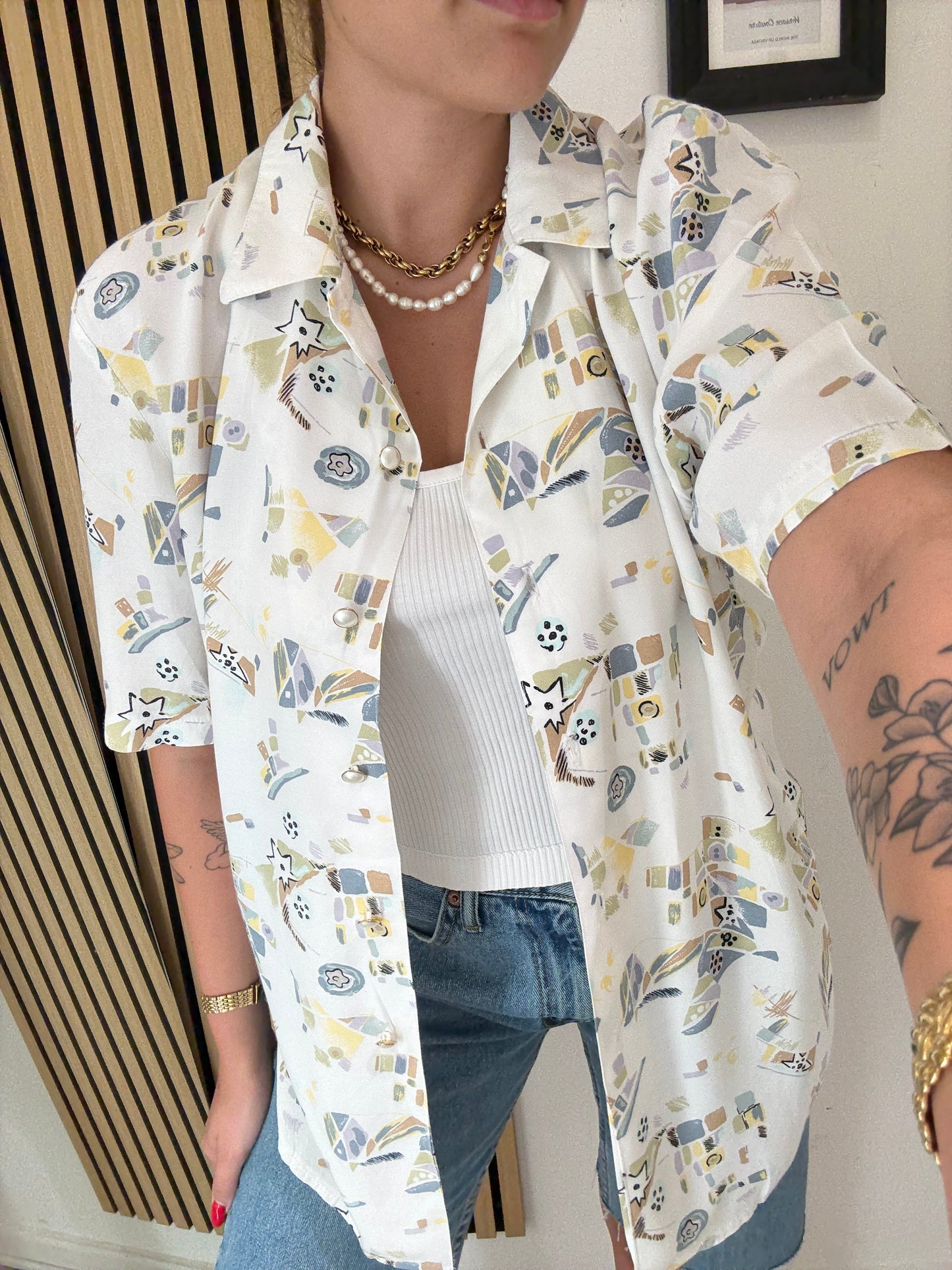 Camicia Vintage a fantasia