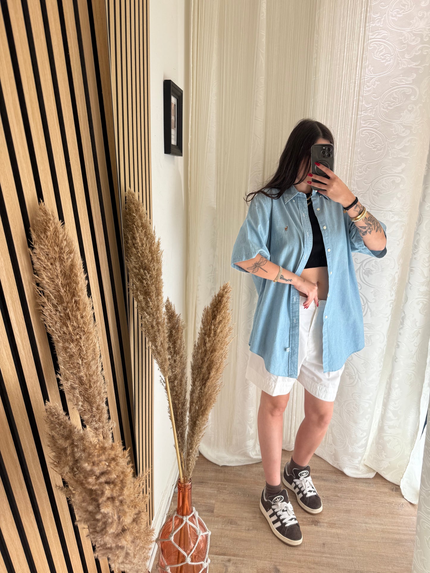 Unisex Camicia di jeans Ralph mezza manica
