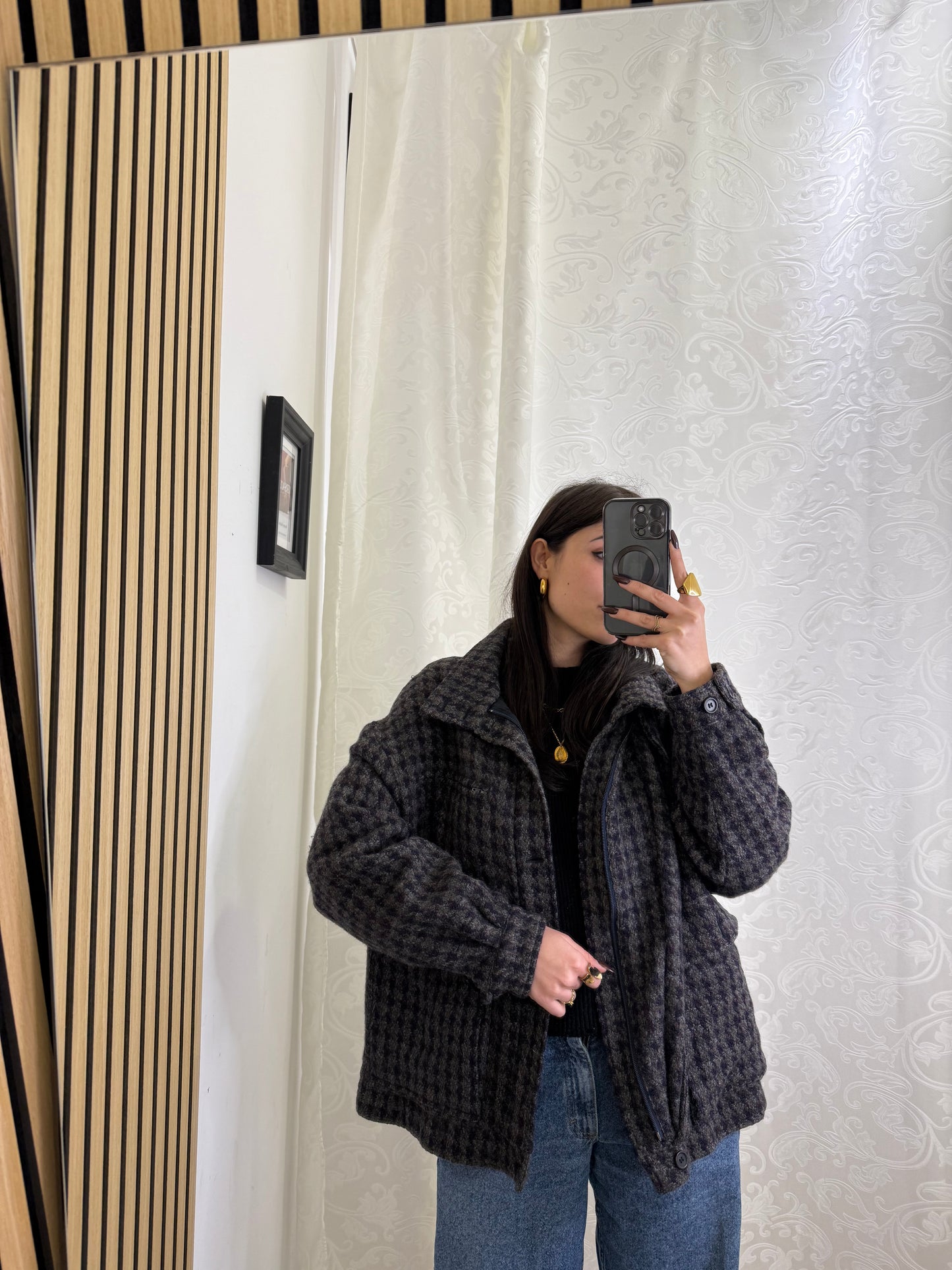 Bomber Burberry in lana