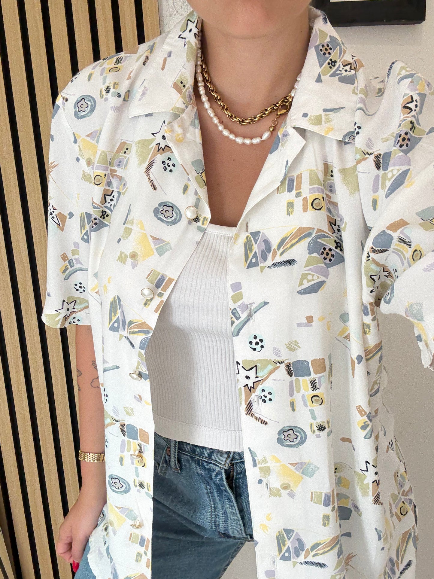Camicia Vintage a fantasia