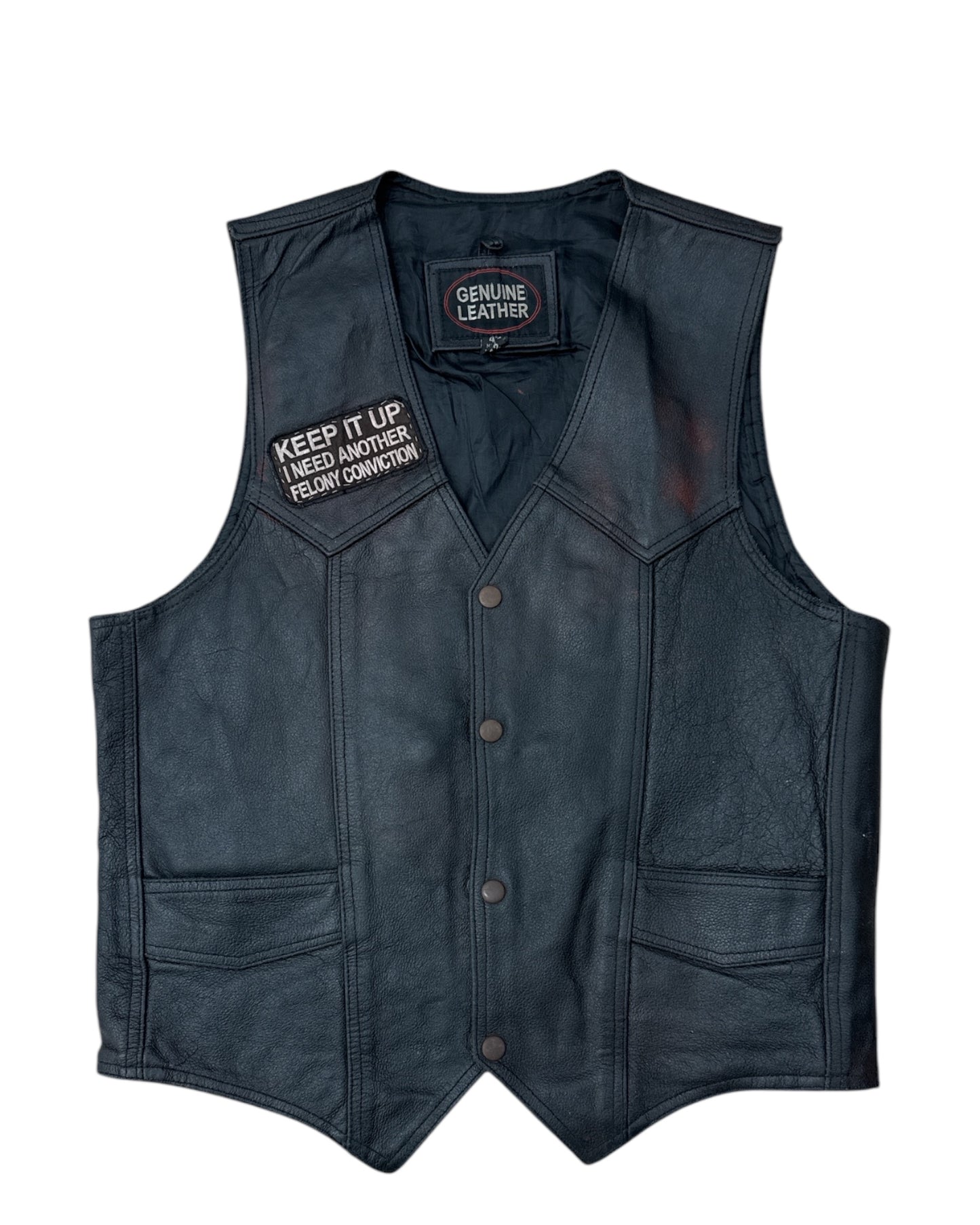 Gilet Vintage Custom in vera Pelle unisex