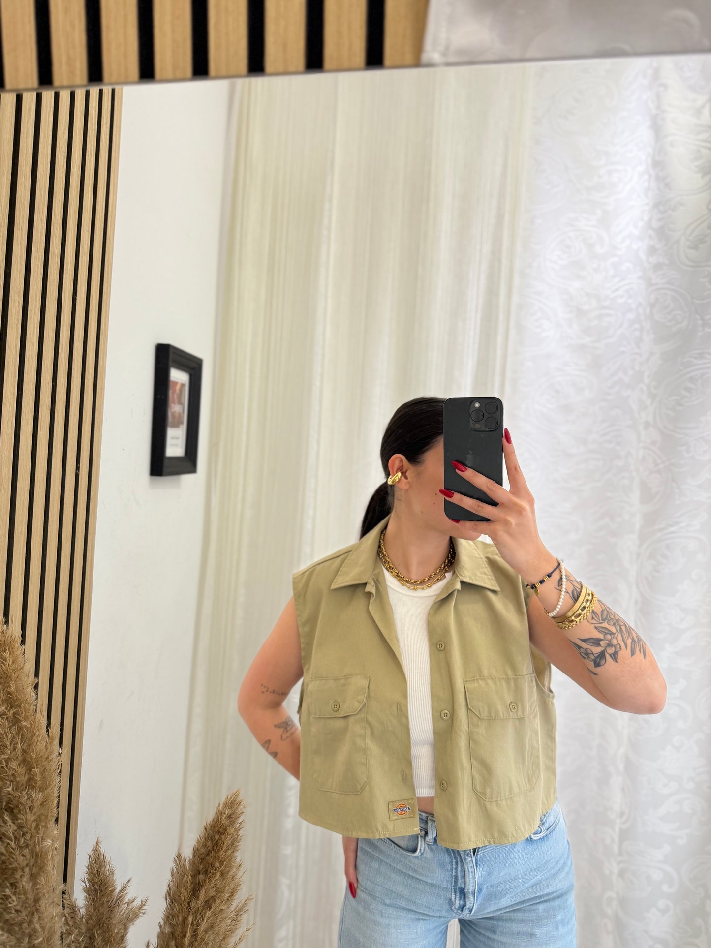 Camicia Dickies crop