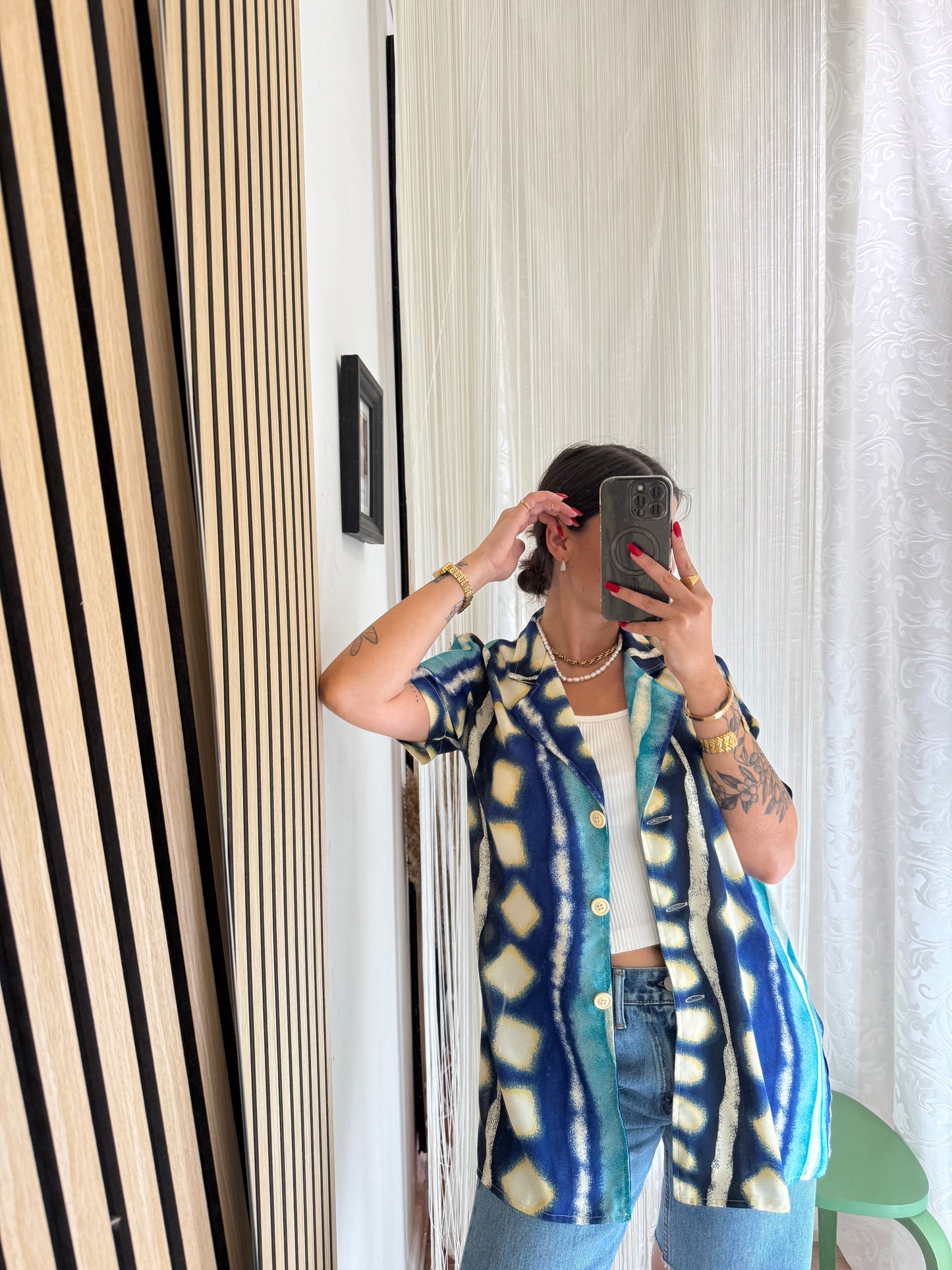 Camicia Vintage a fantasia