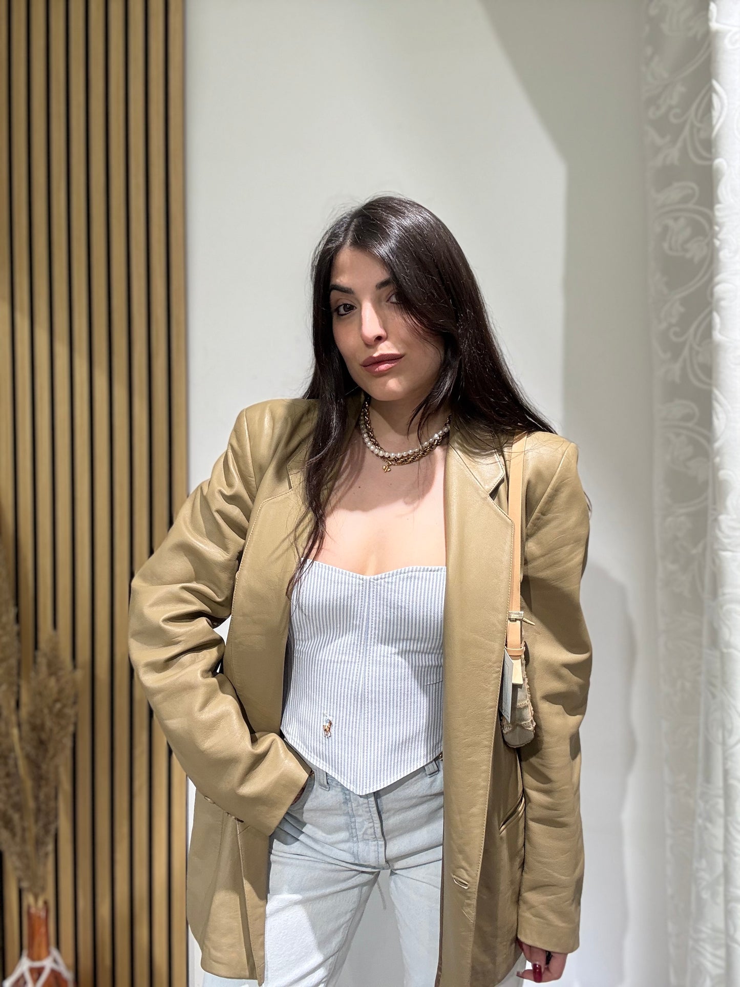 Blazer in Vera Pelle