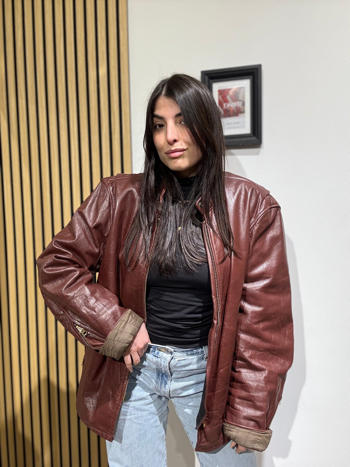 Giacca in Vera Pelle unisex over