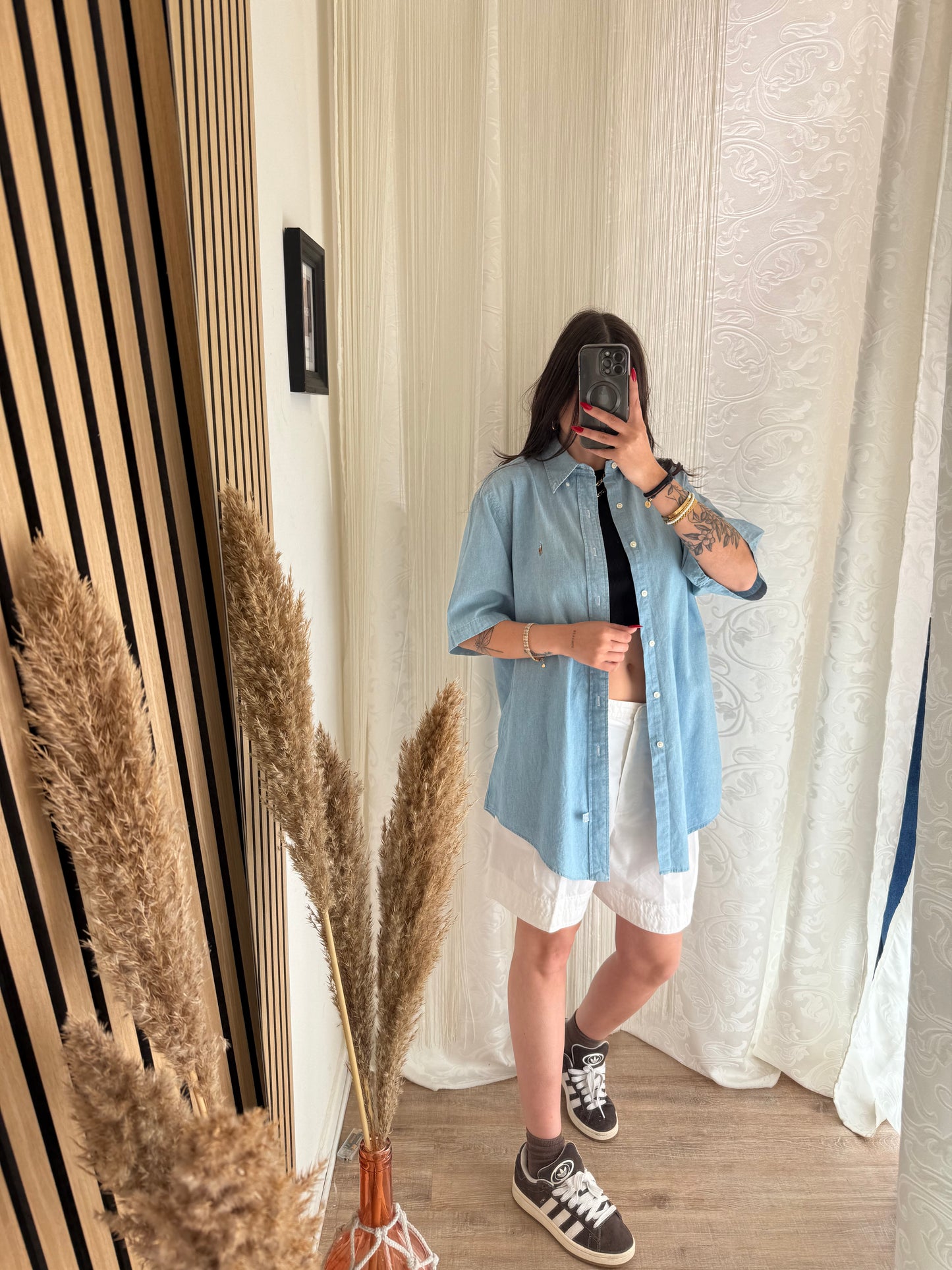 Unisex Camicia di jeans Ralph mezza manica