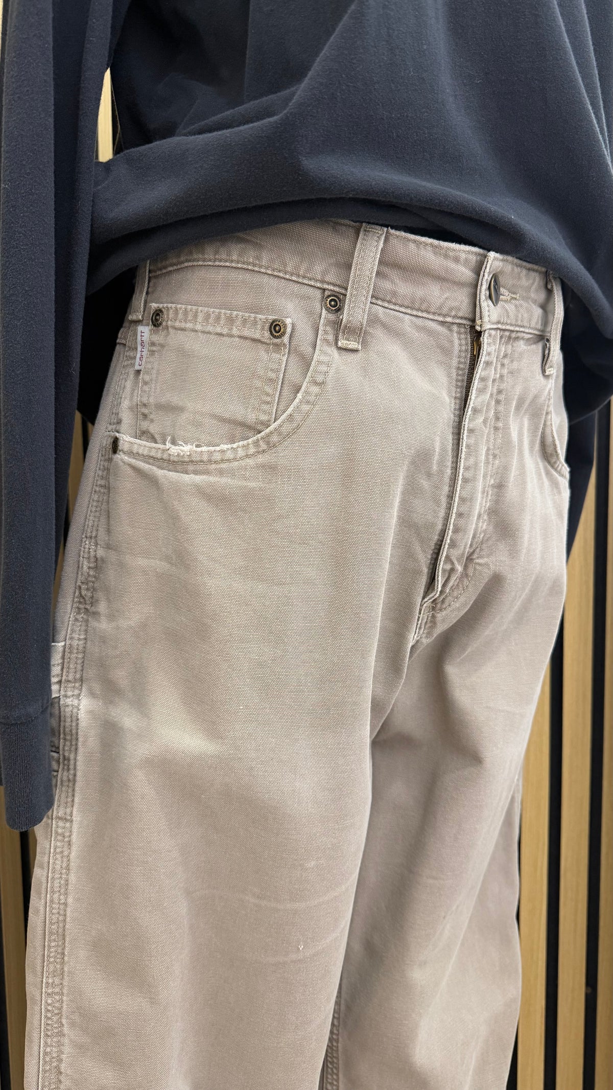 Pantaloni Carhartt B159 Loose Fit Work Pants Beige / Khaki tg 44 ita