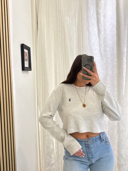 Maglietta crop U.S. polo