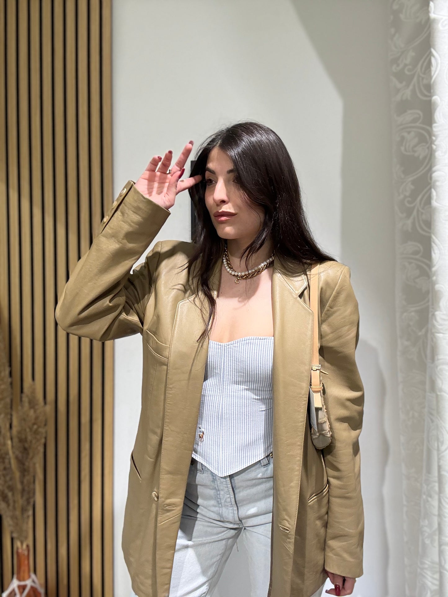 Blazer in Vera Pelle