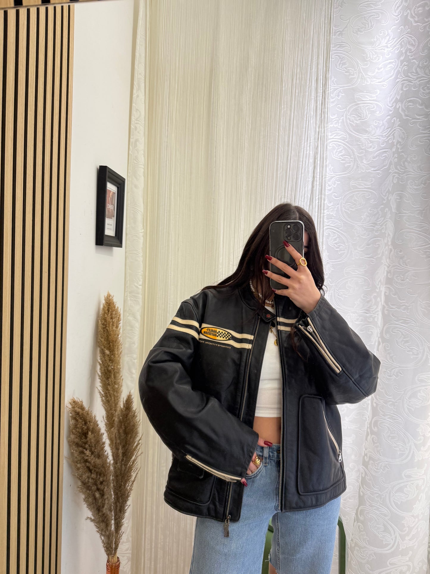 Giacca Harley Davidson in vera pelle, unisex