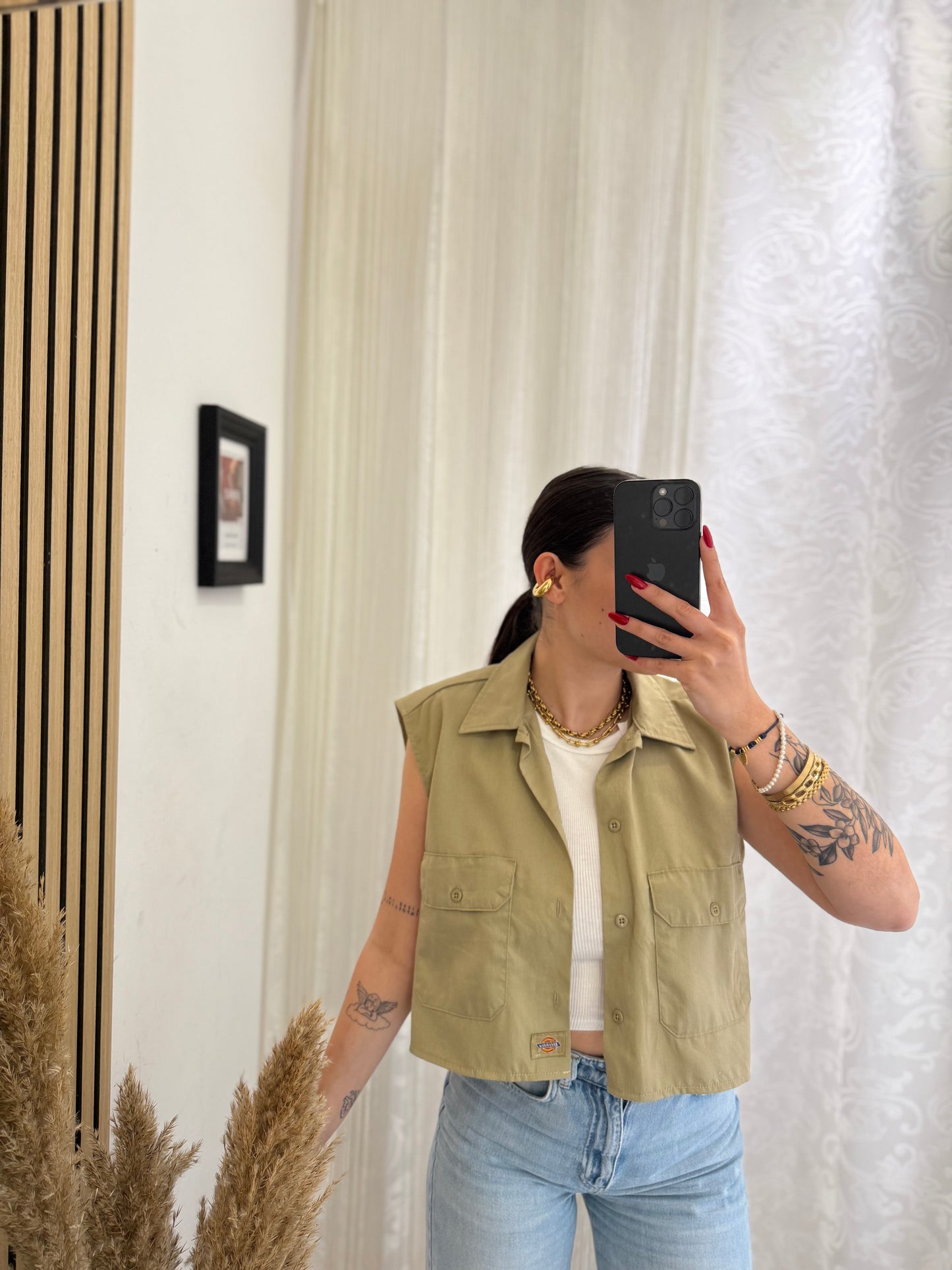 Camicia Dickies crop