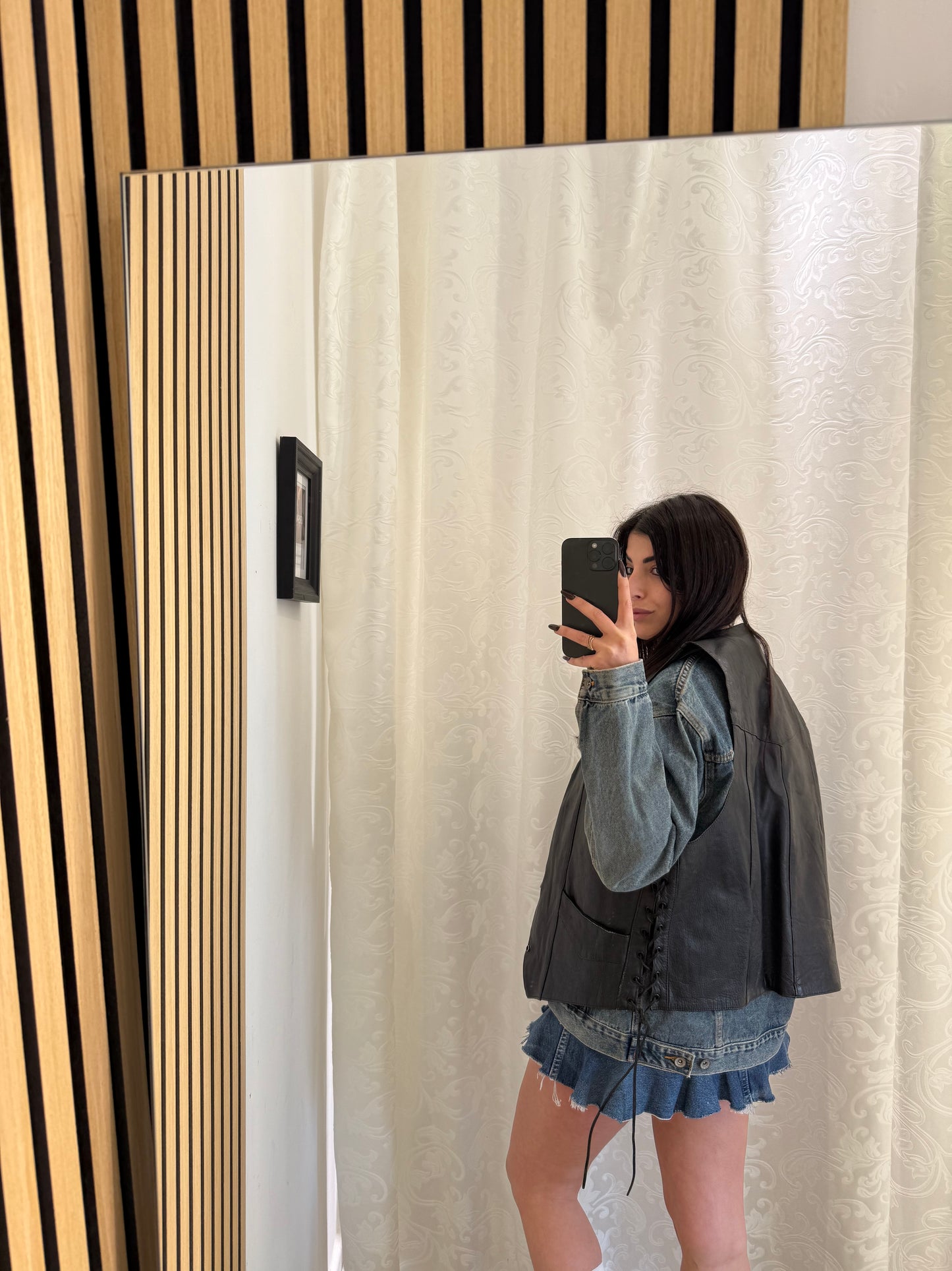 Gilet Vintage in vera Pelle unisex