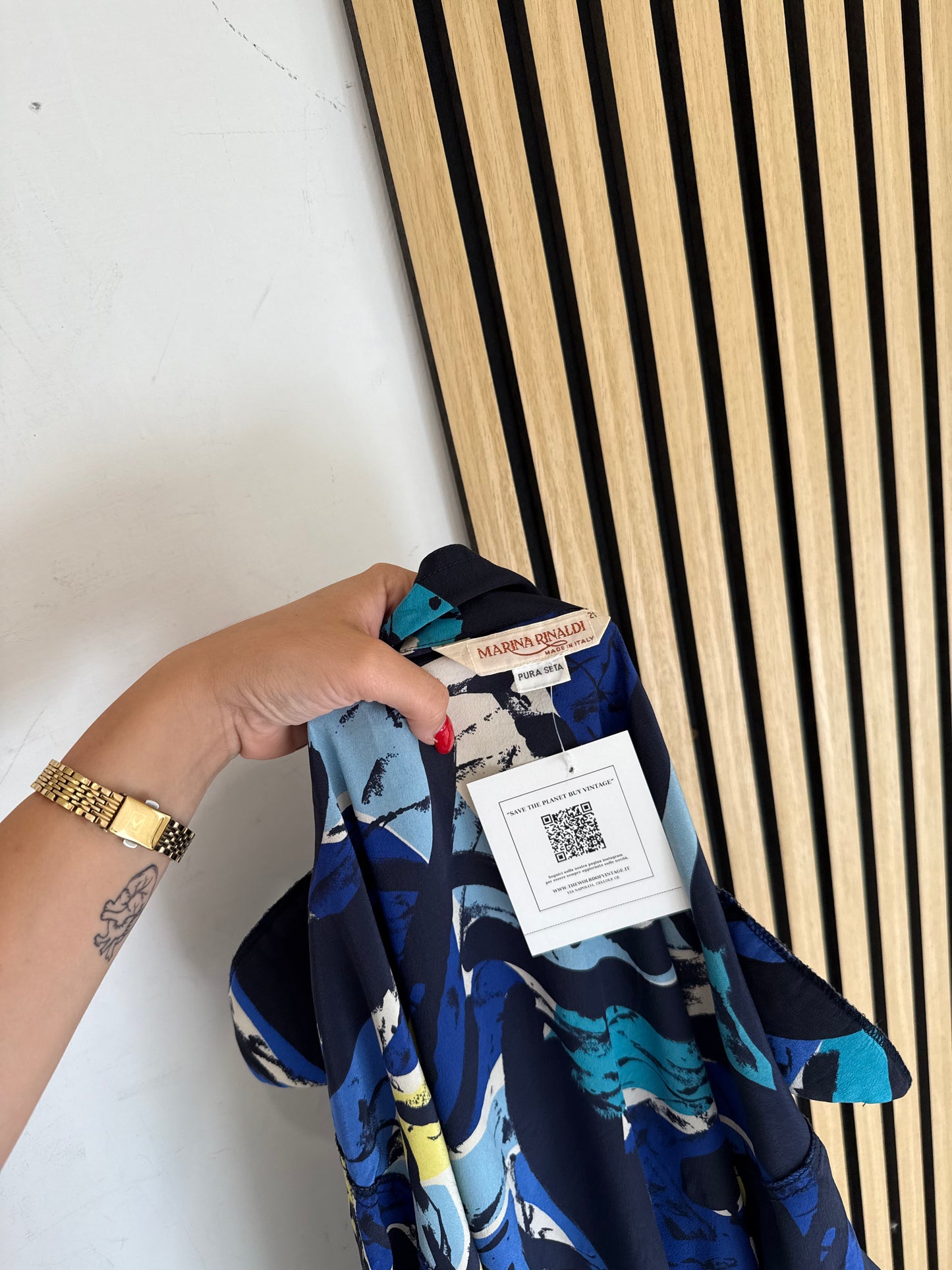 Camicia Vintage Marina Rinaldi pura seta