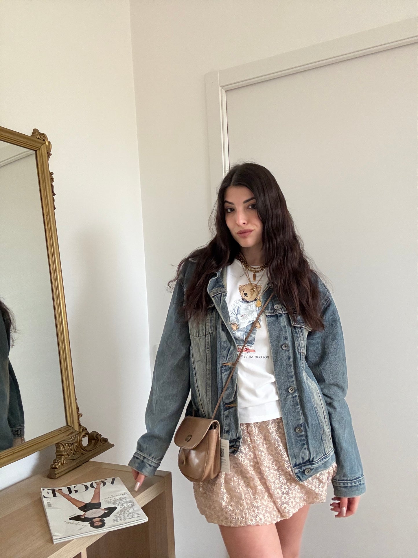 Unisex Giacca di jeans, sabbiata