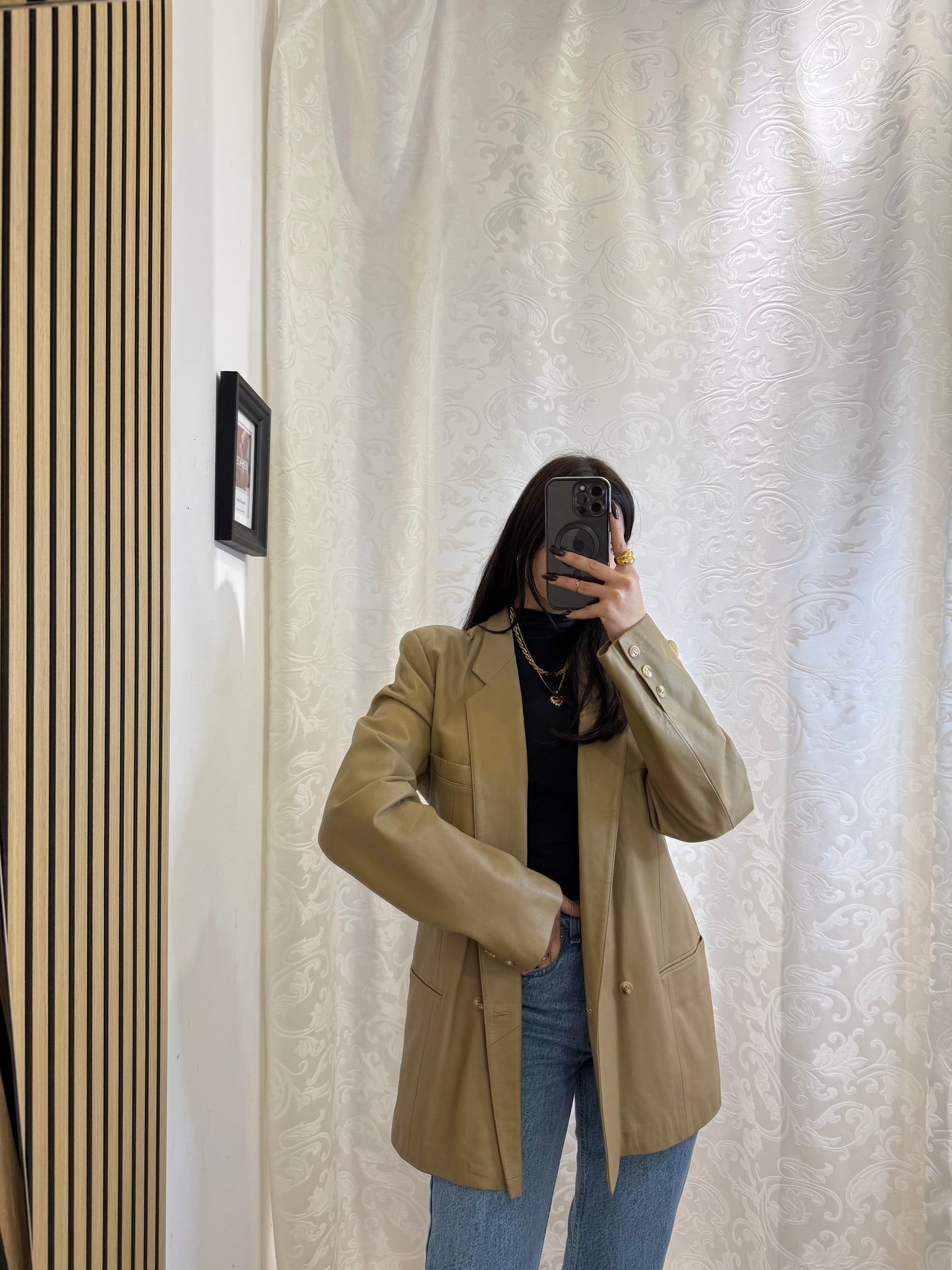 Blazer in Vera Pelle