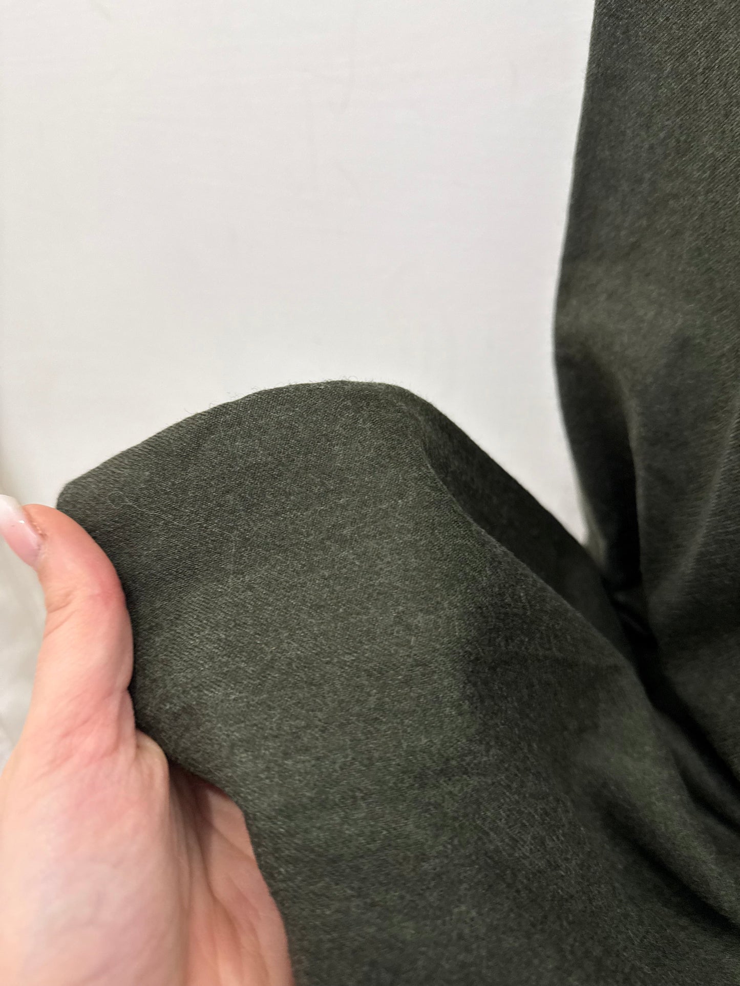 Pantalone Verdone Vintage in Pura Lana Vergine Made in Italy