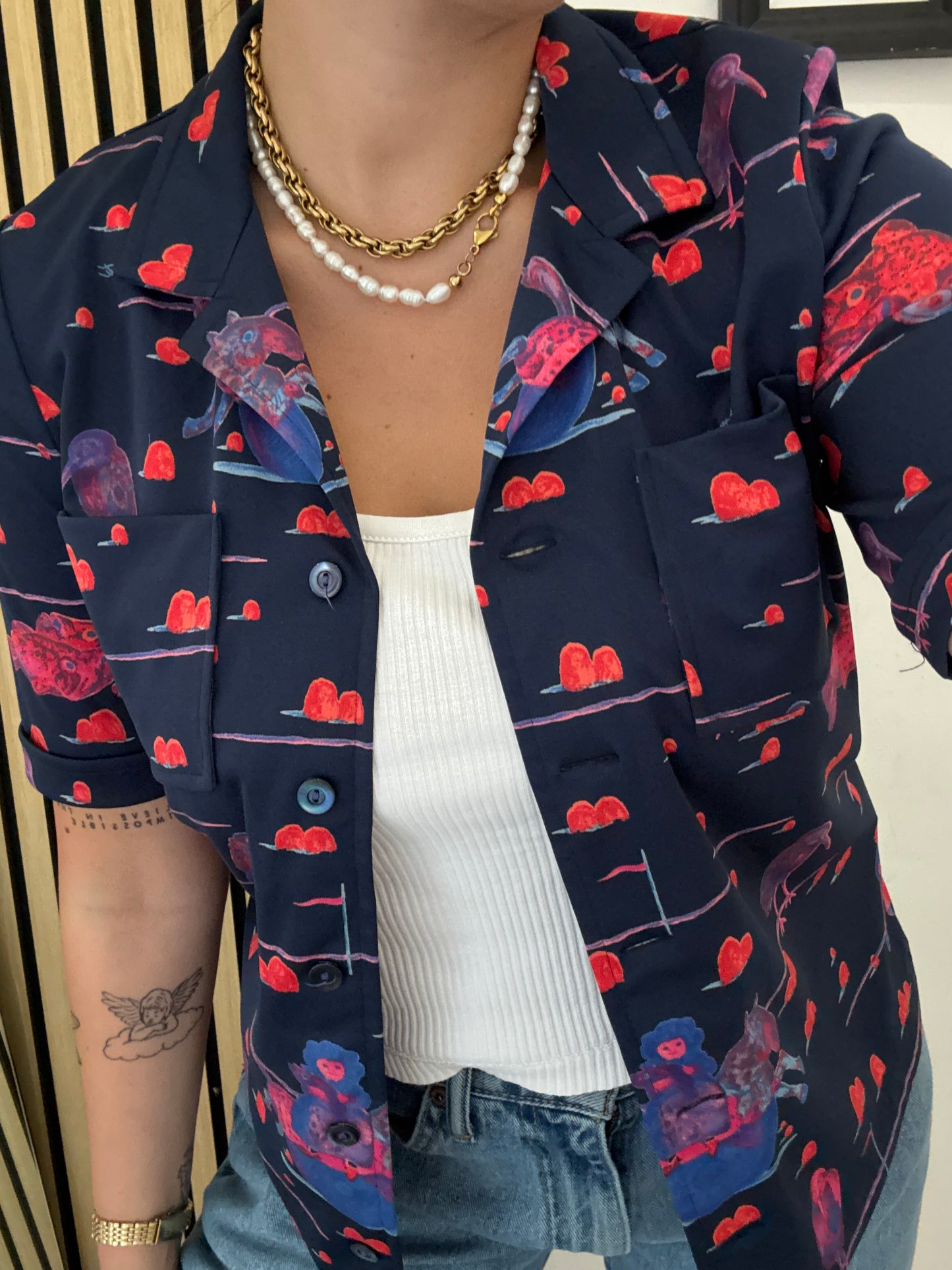 Camicia Vintage a fantasia