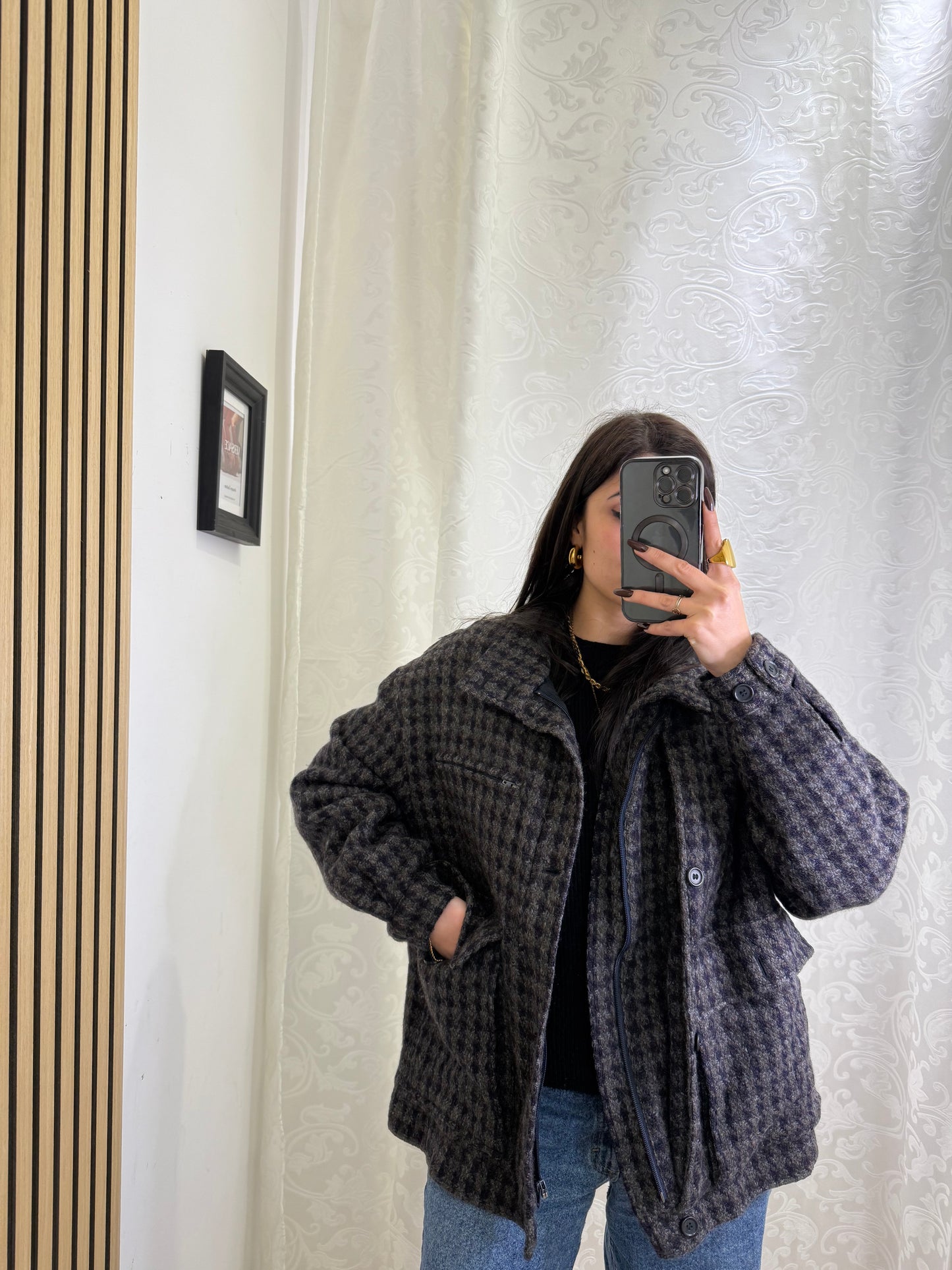 Bomber Burberry in lana