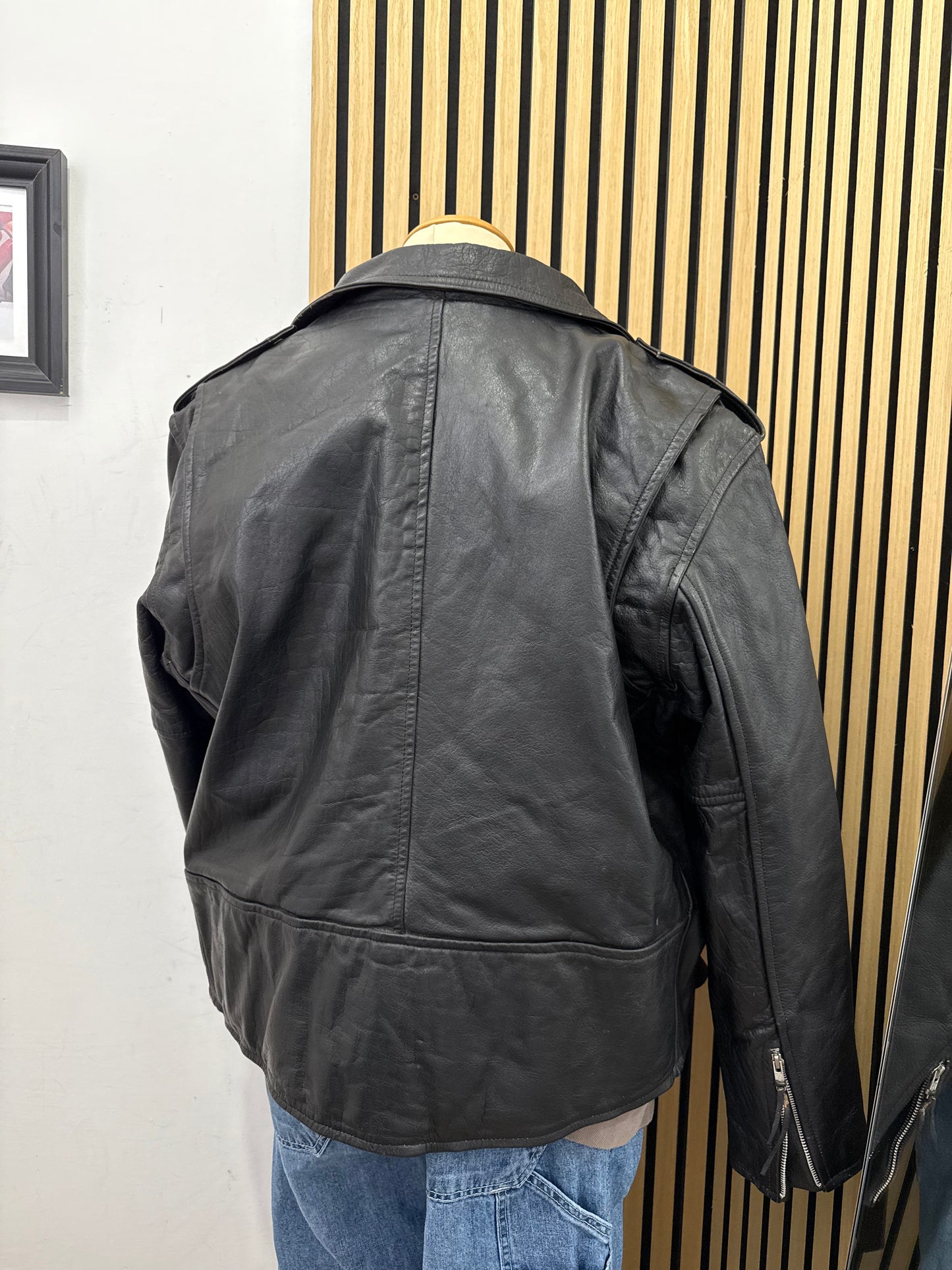 Chiodo in vera pelle, unisex