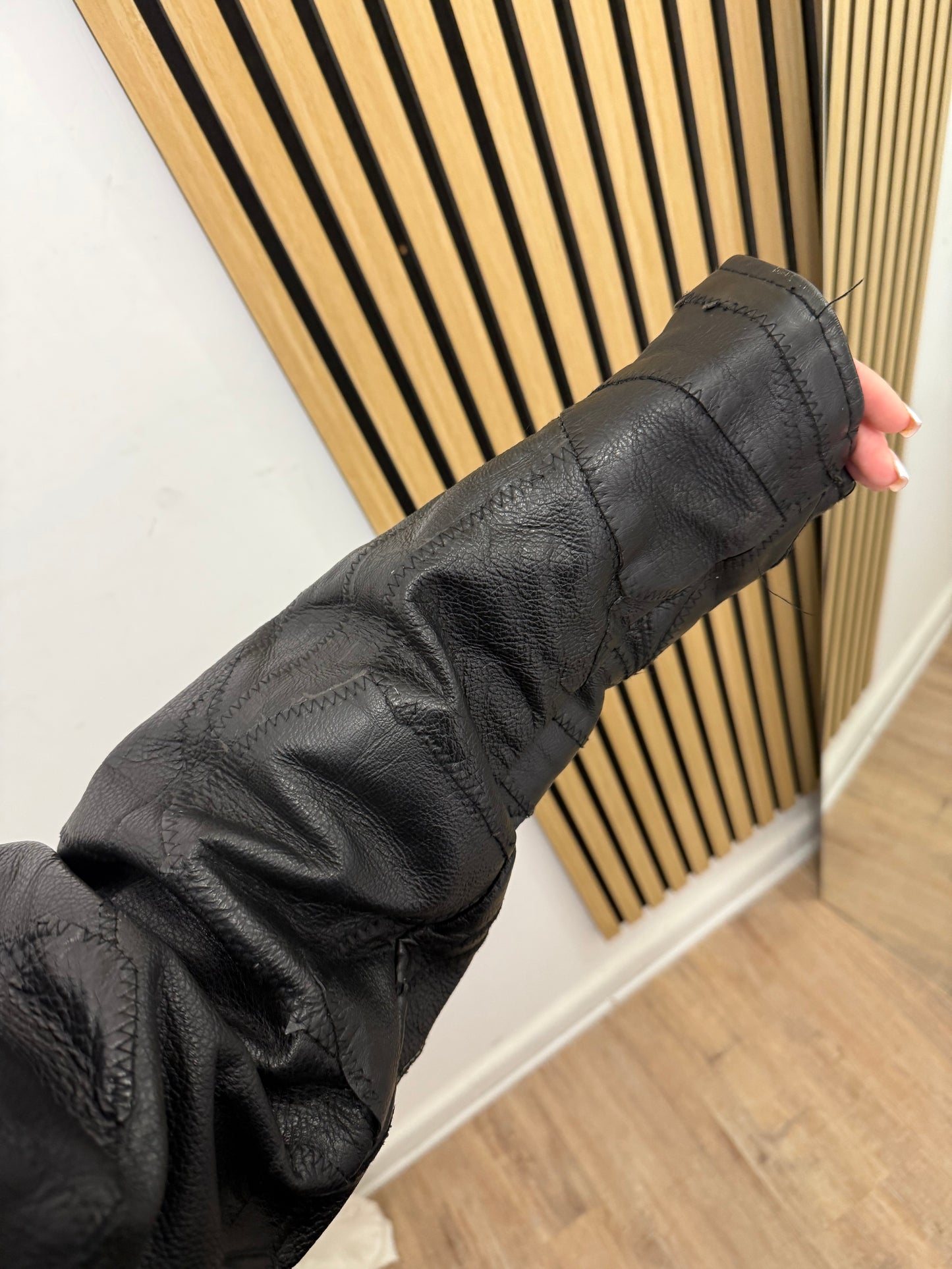 Chiodo in vera pelle, unisex