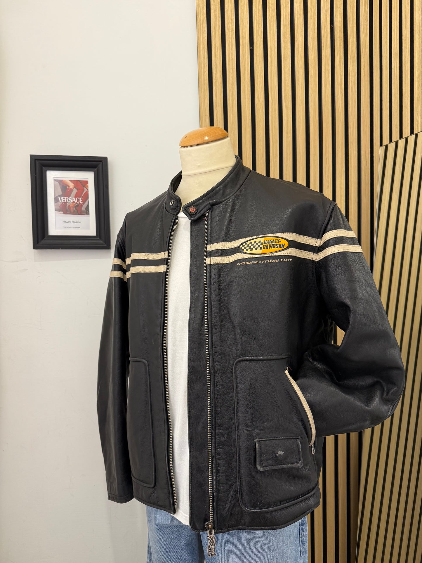 Giacca Harley Davidson in vera pelle, unisex