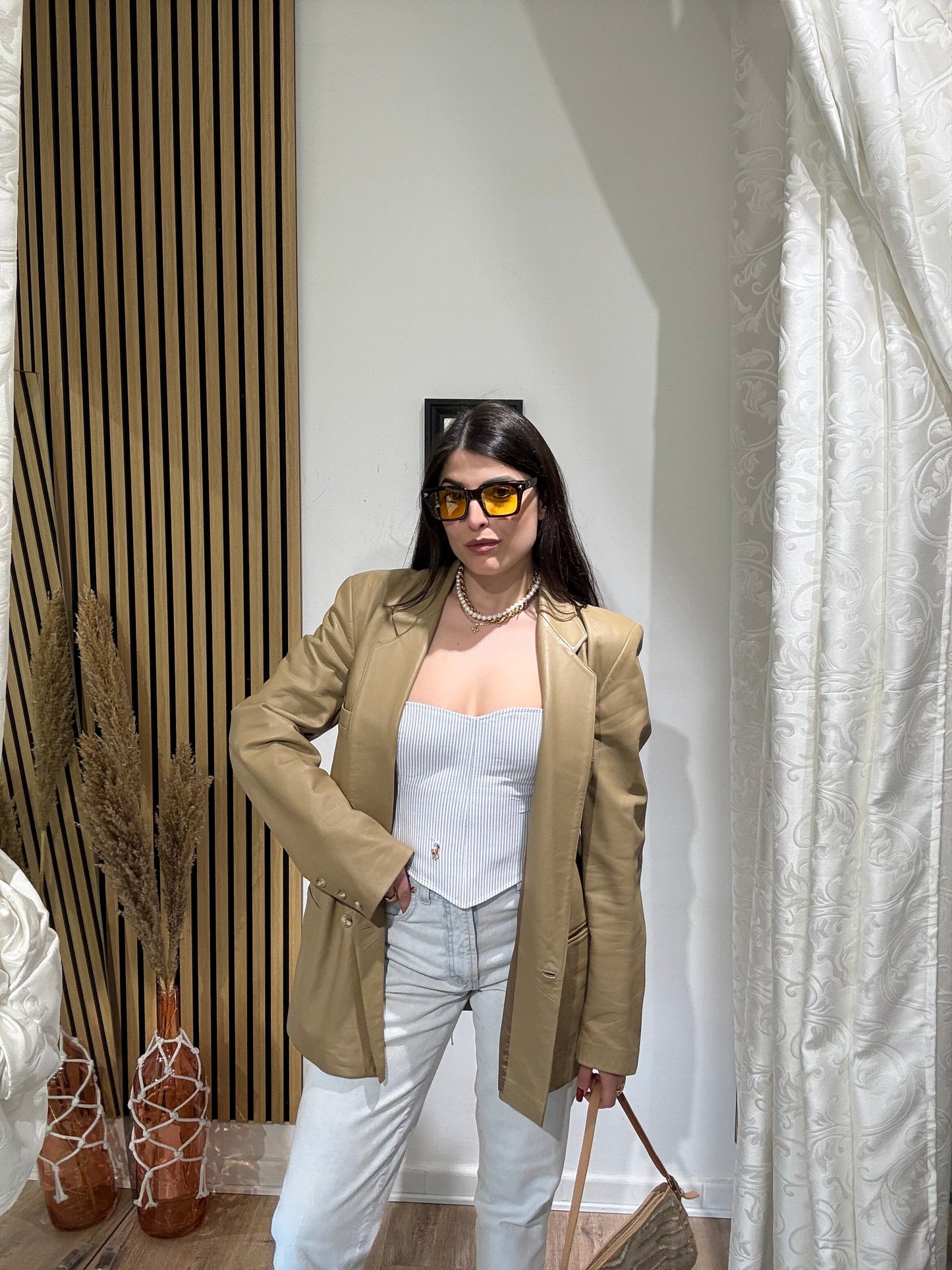 Blazer in Vera Pelle