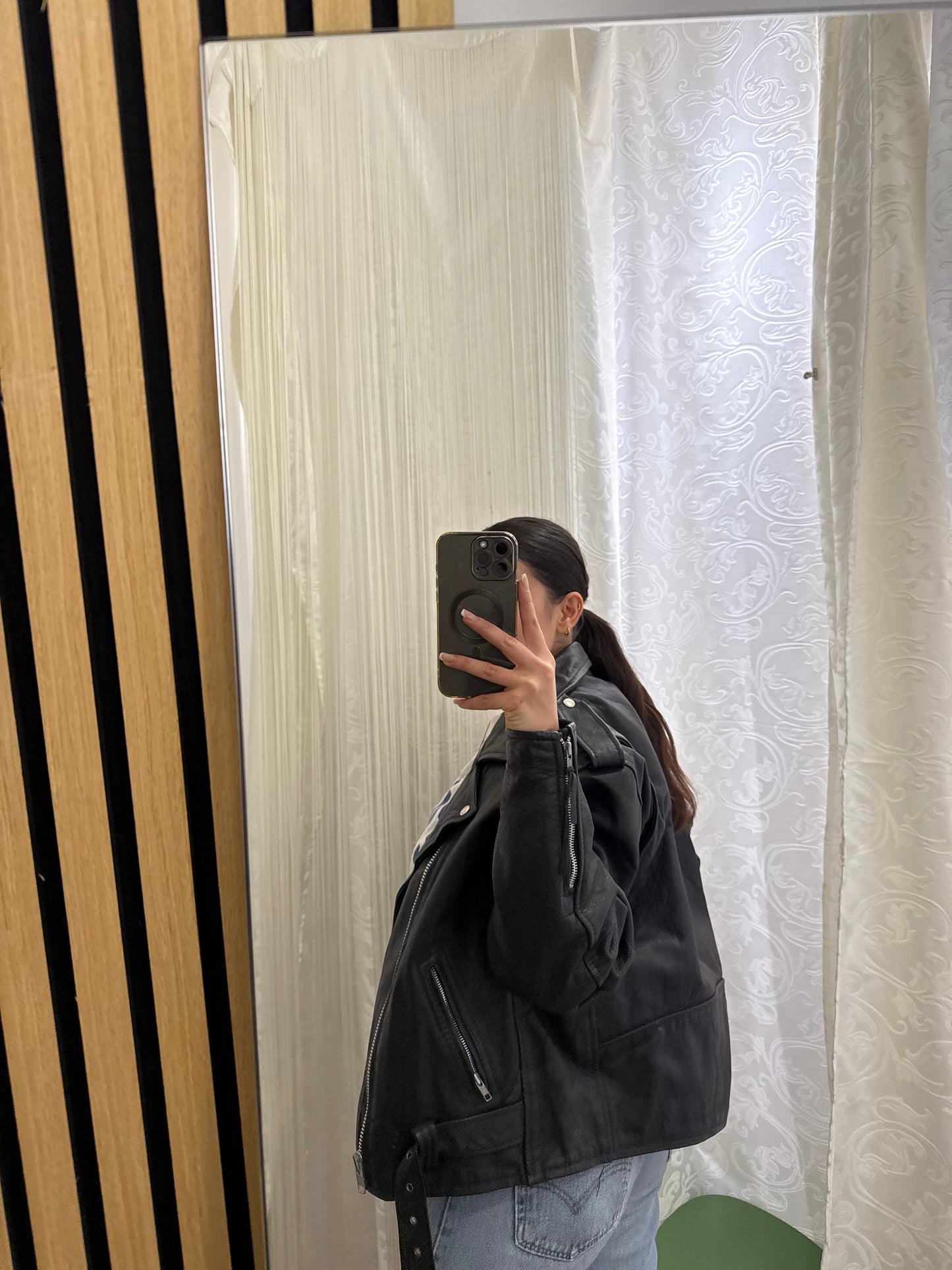 Chiodo in vera pelle, unisex