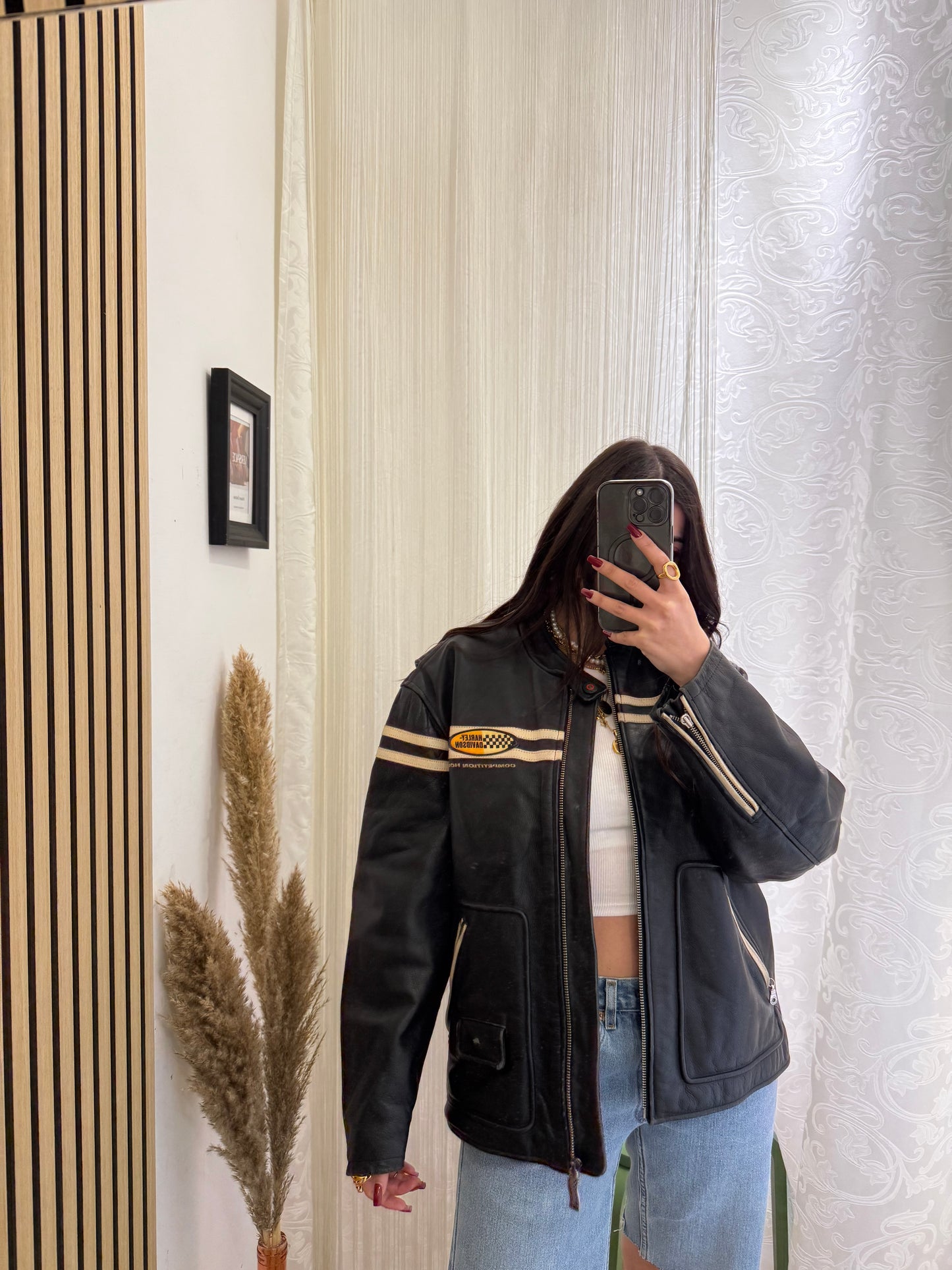 Giacca Harley Davidson in vera pelle, unisex