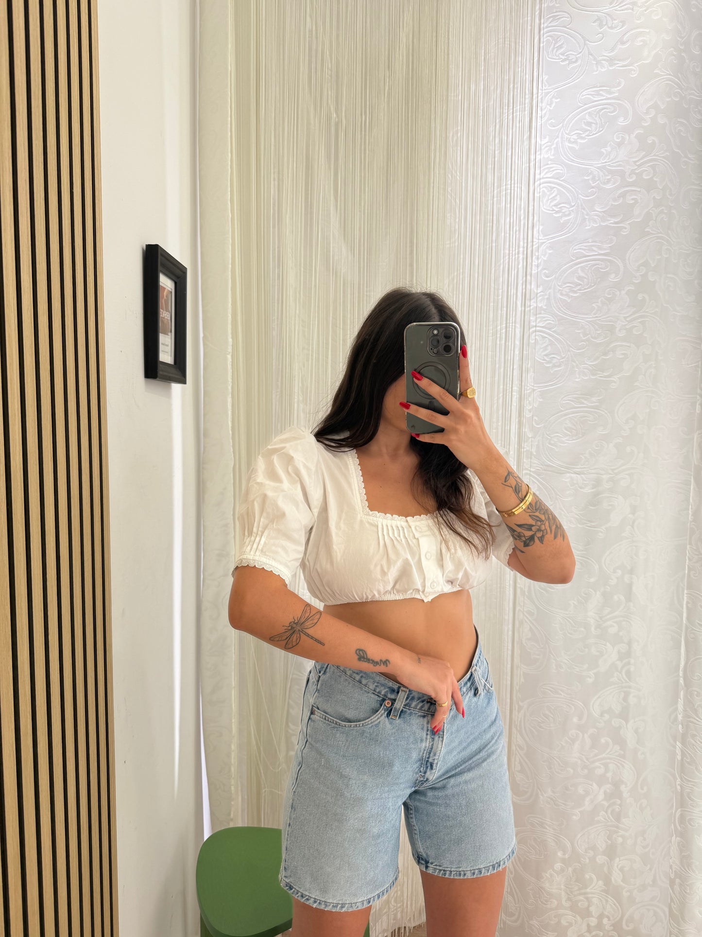 Top Vintage in cotone