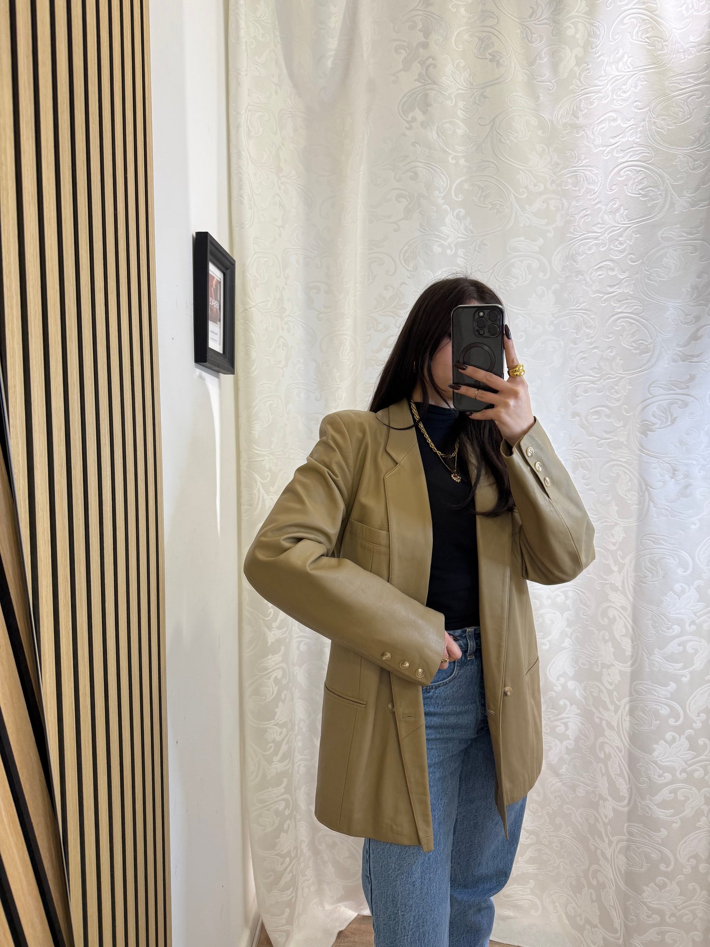 Blazer in Vera Pelle