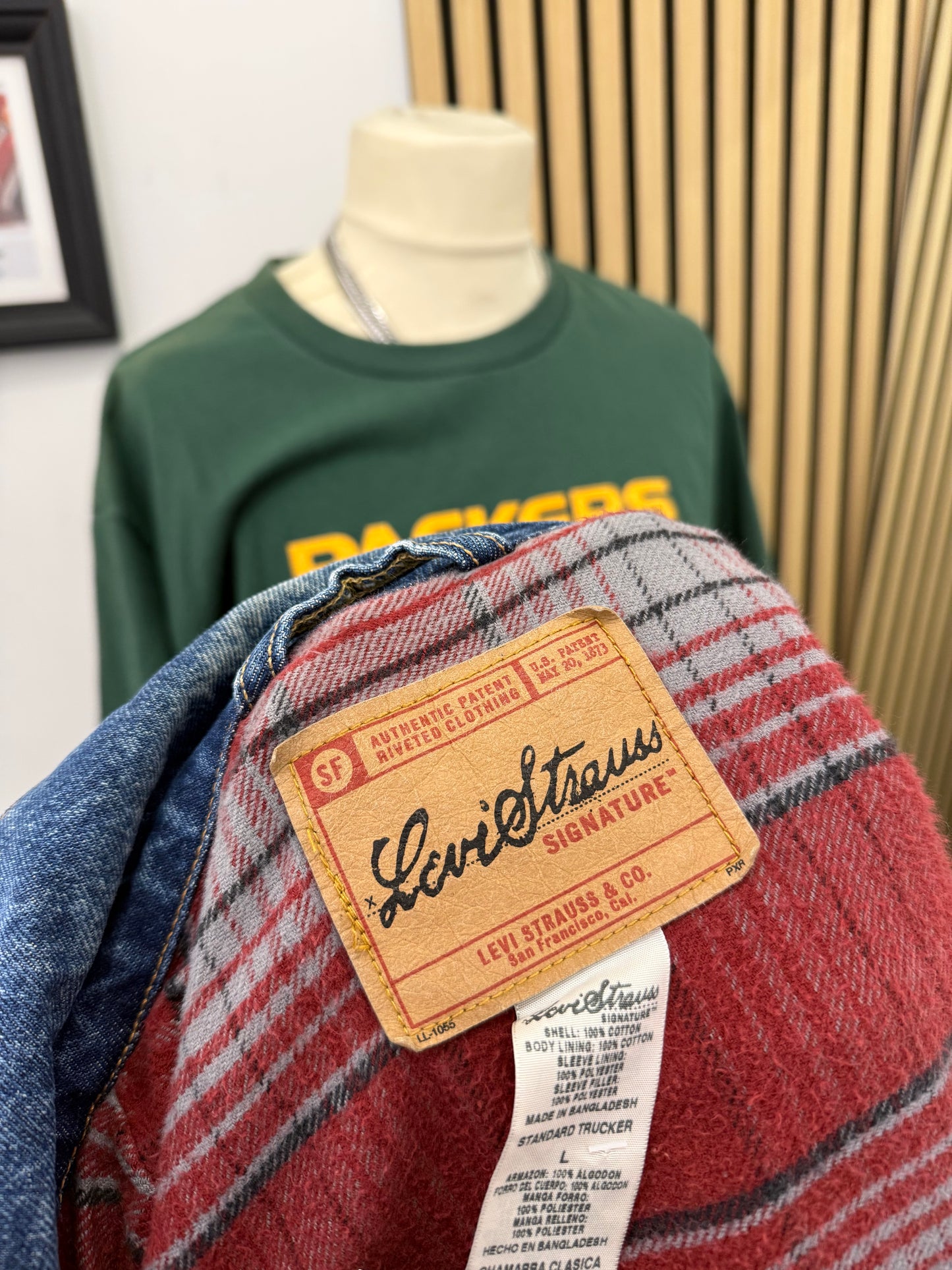 Giacca di Jeans Levi Strauss imbottito