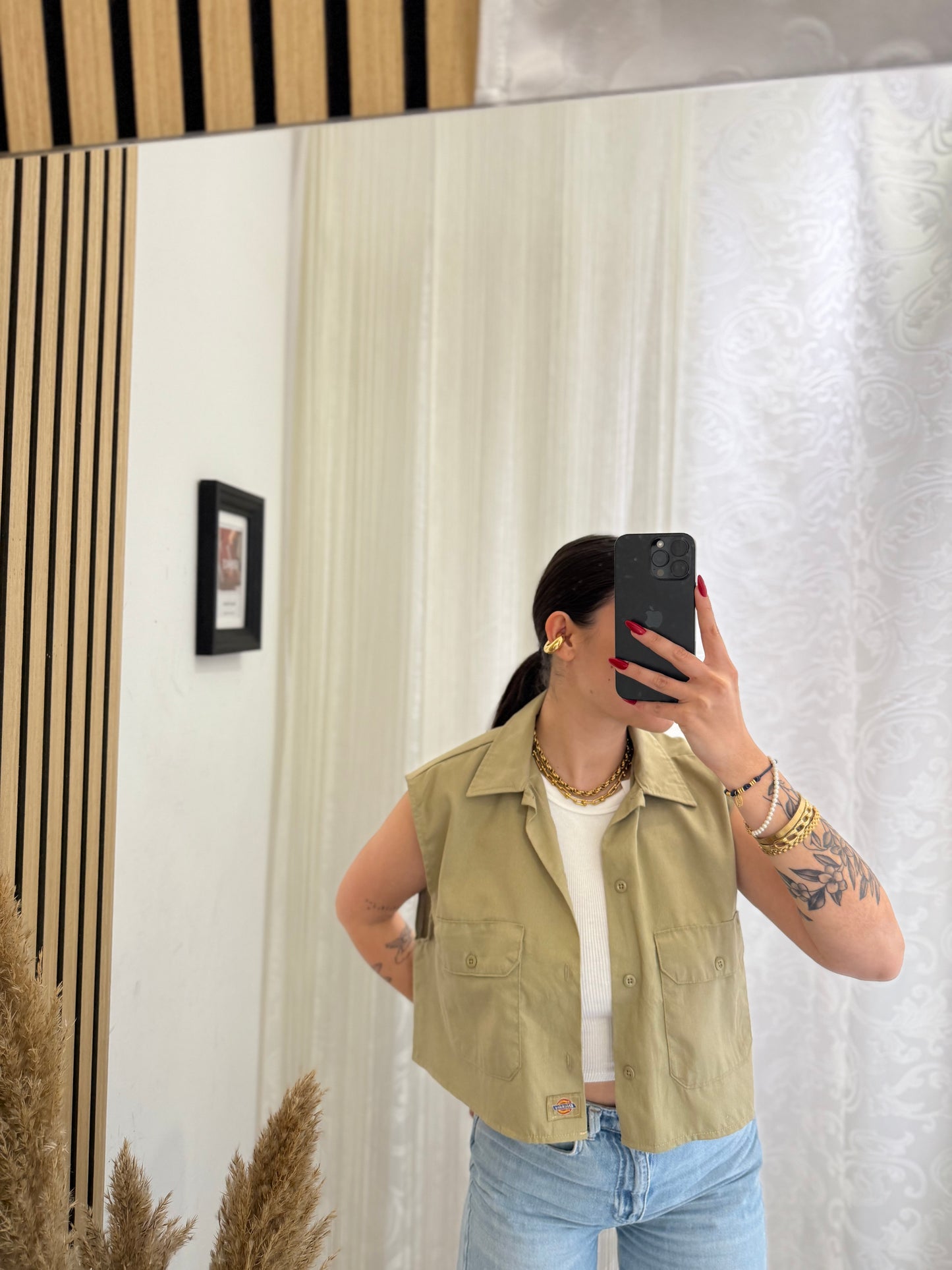 Camicia Dickies crop