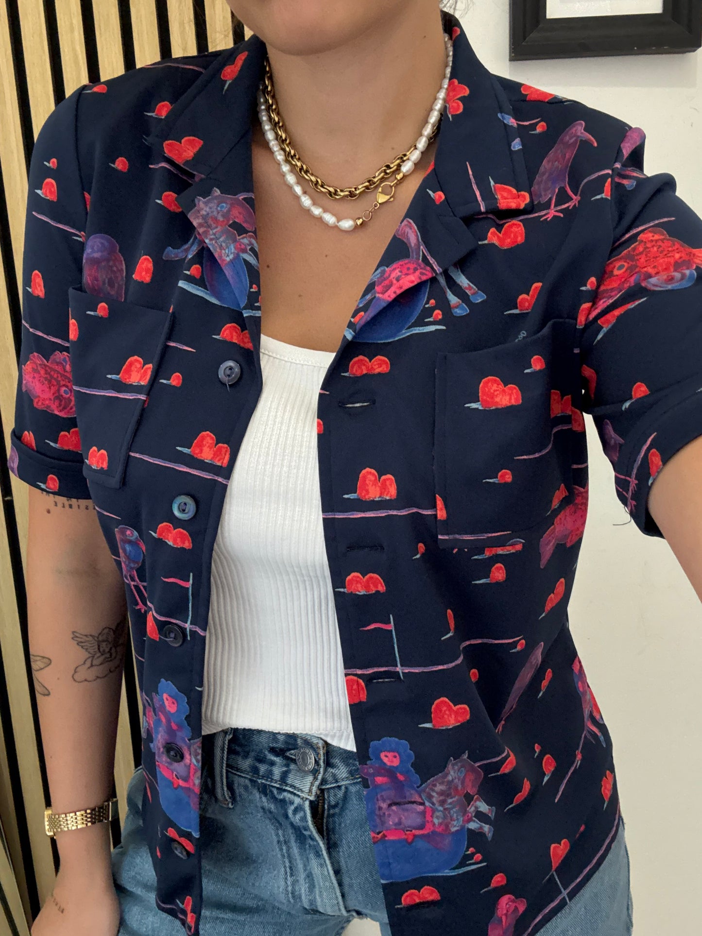 Camicia Vintage a fantasia