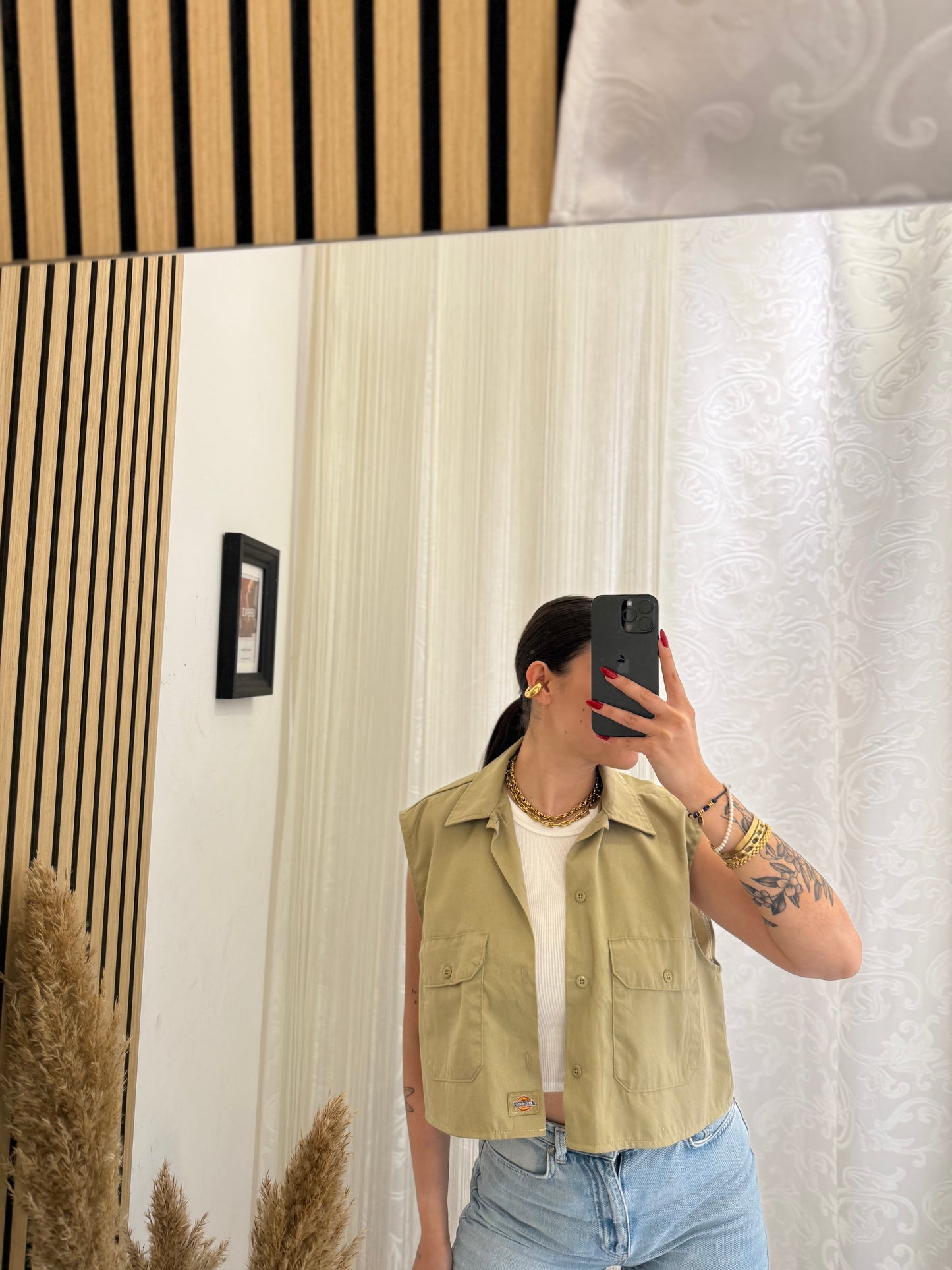Camicia Dickies crop