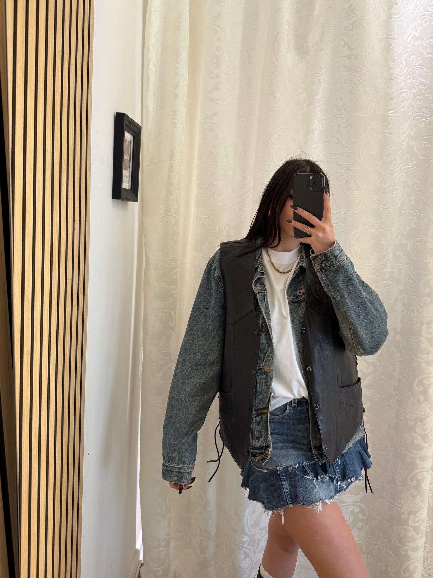 Gilet Vintage in vera Pelle unisex