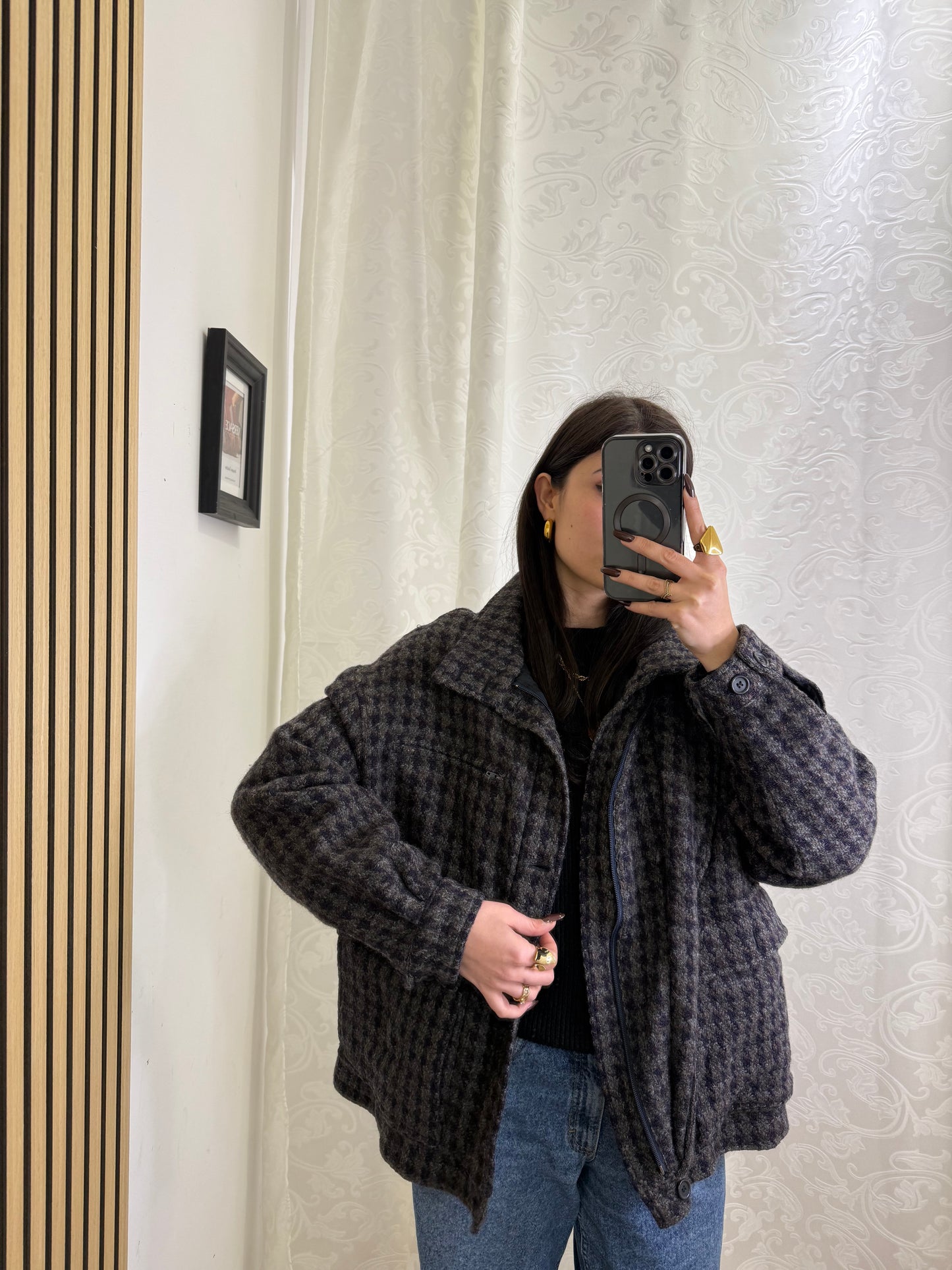 Bomber Burberry in lana