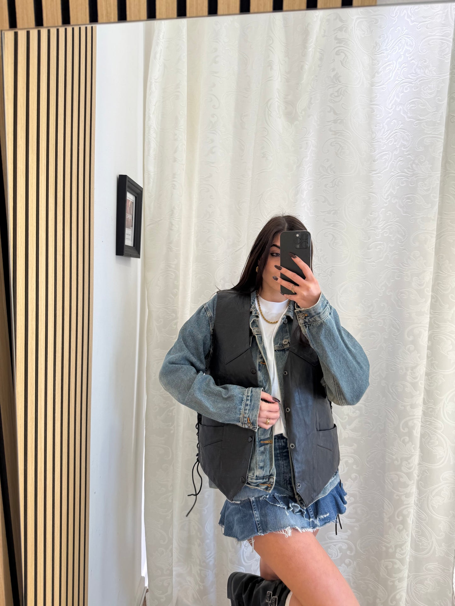 Gilet Vintage in vera Pelle unisex