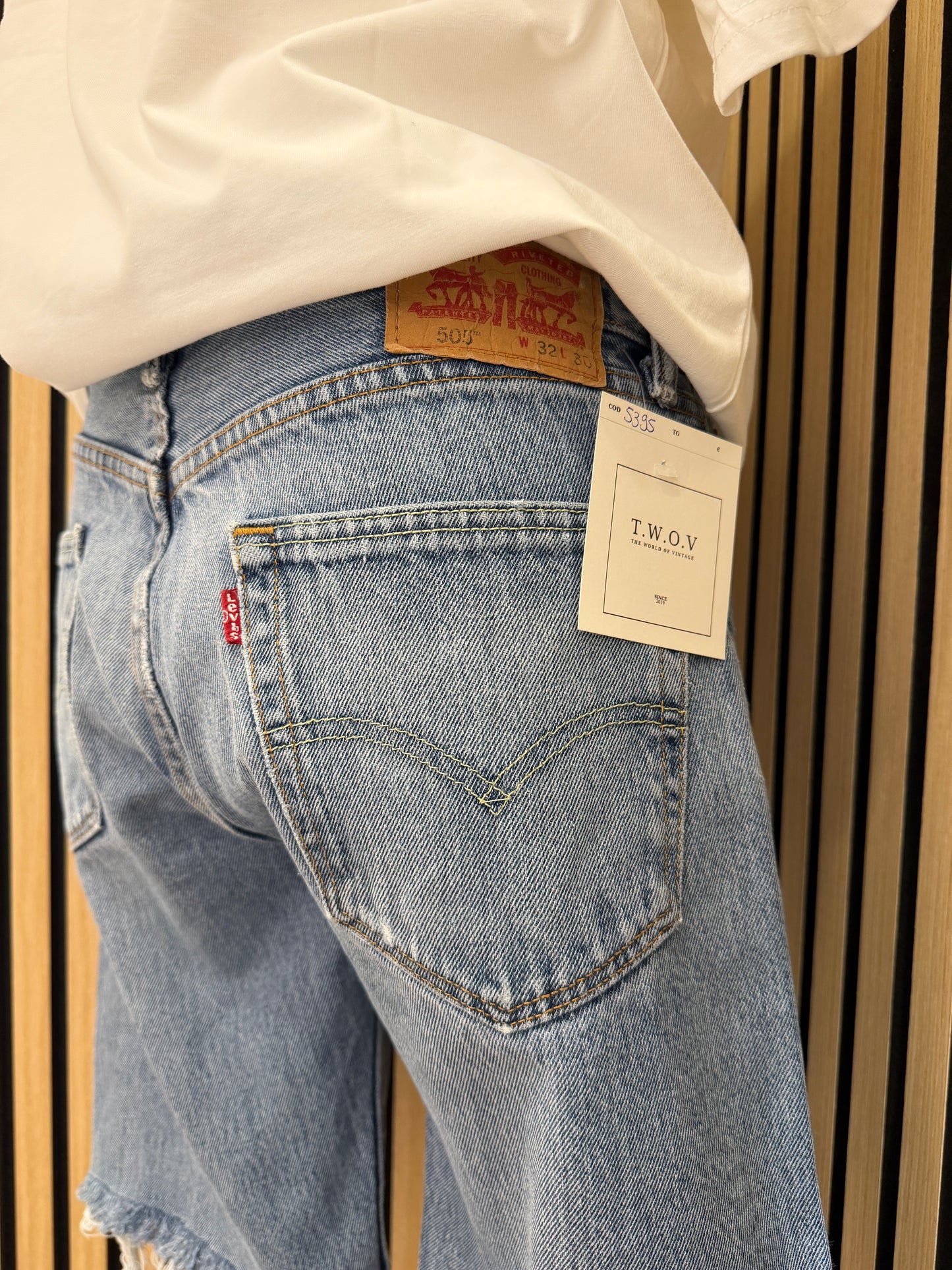 Bermuda in Denim Levi's 501 Vintage tg 44-46 ita