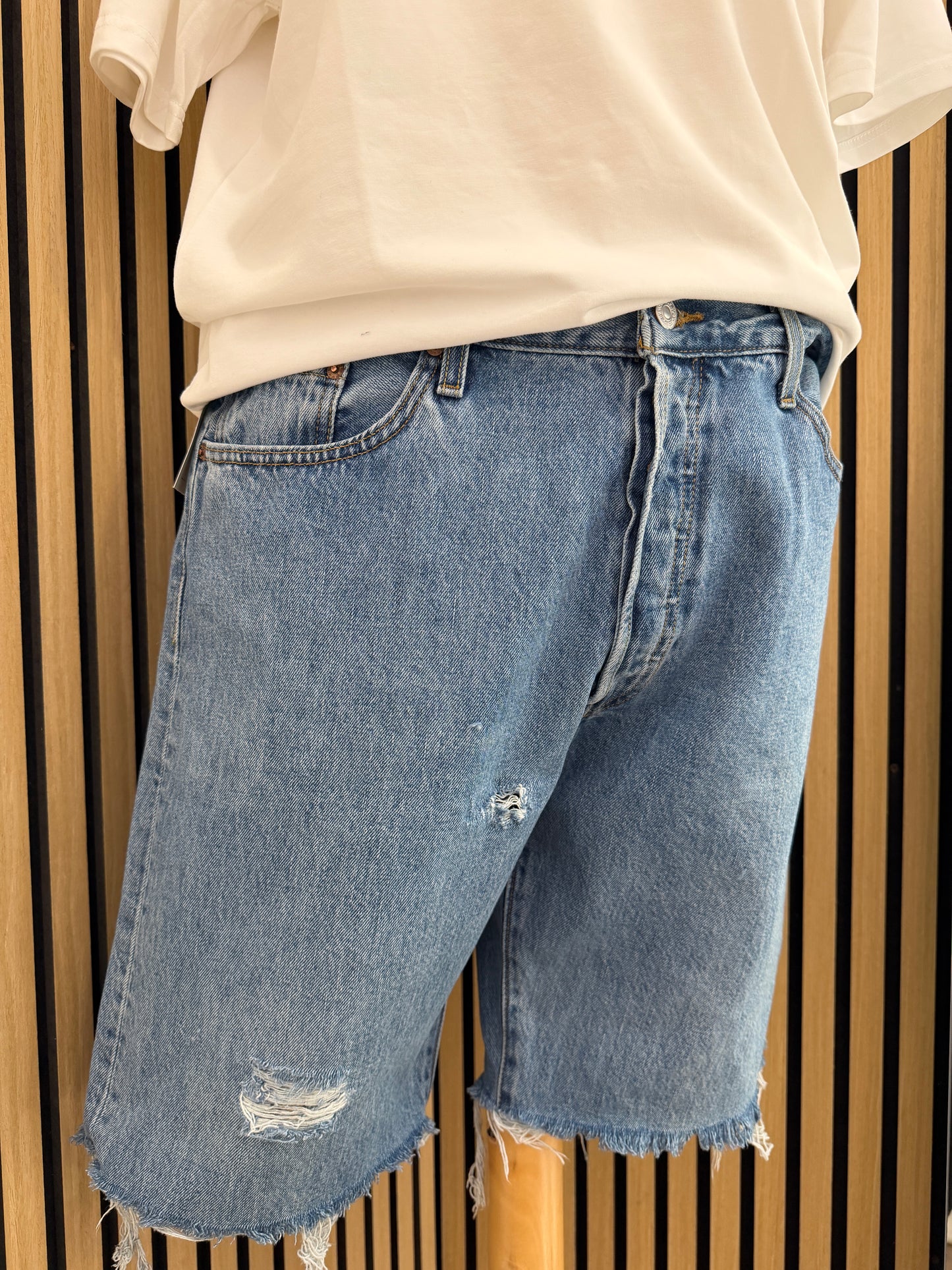 Shorts in Jeans Levi's 501 Original Custom tg50/52 ita
