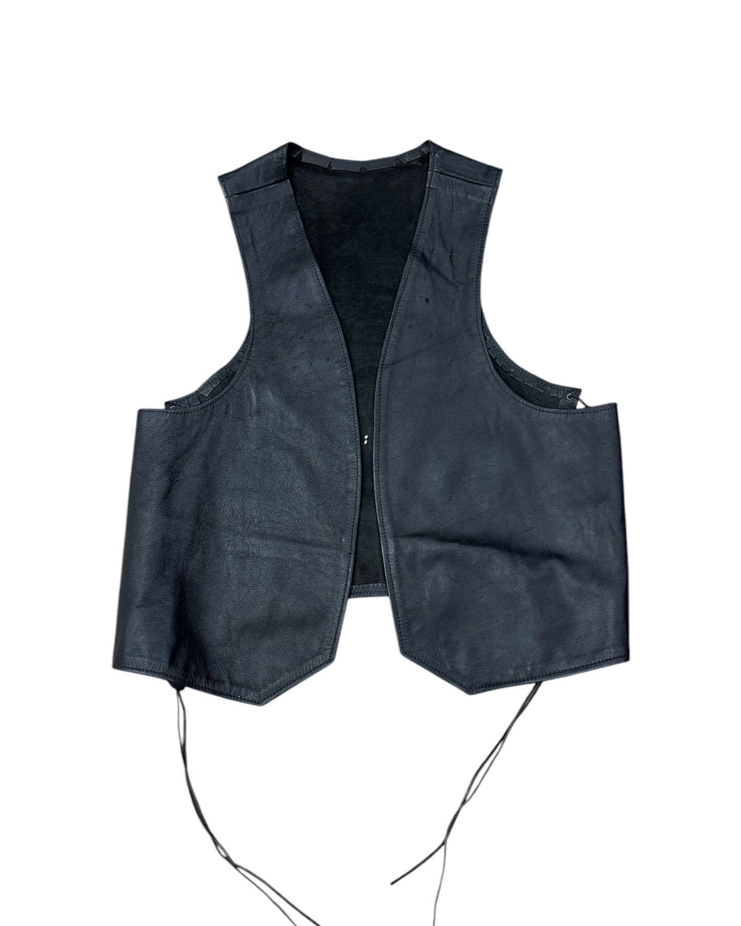 Gilet Vintage in vera Pelle unisex