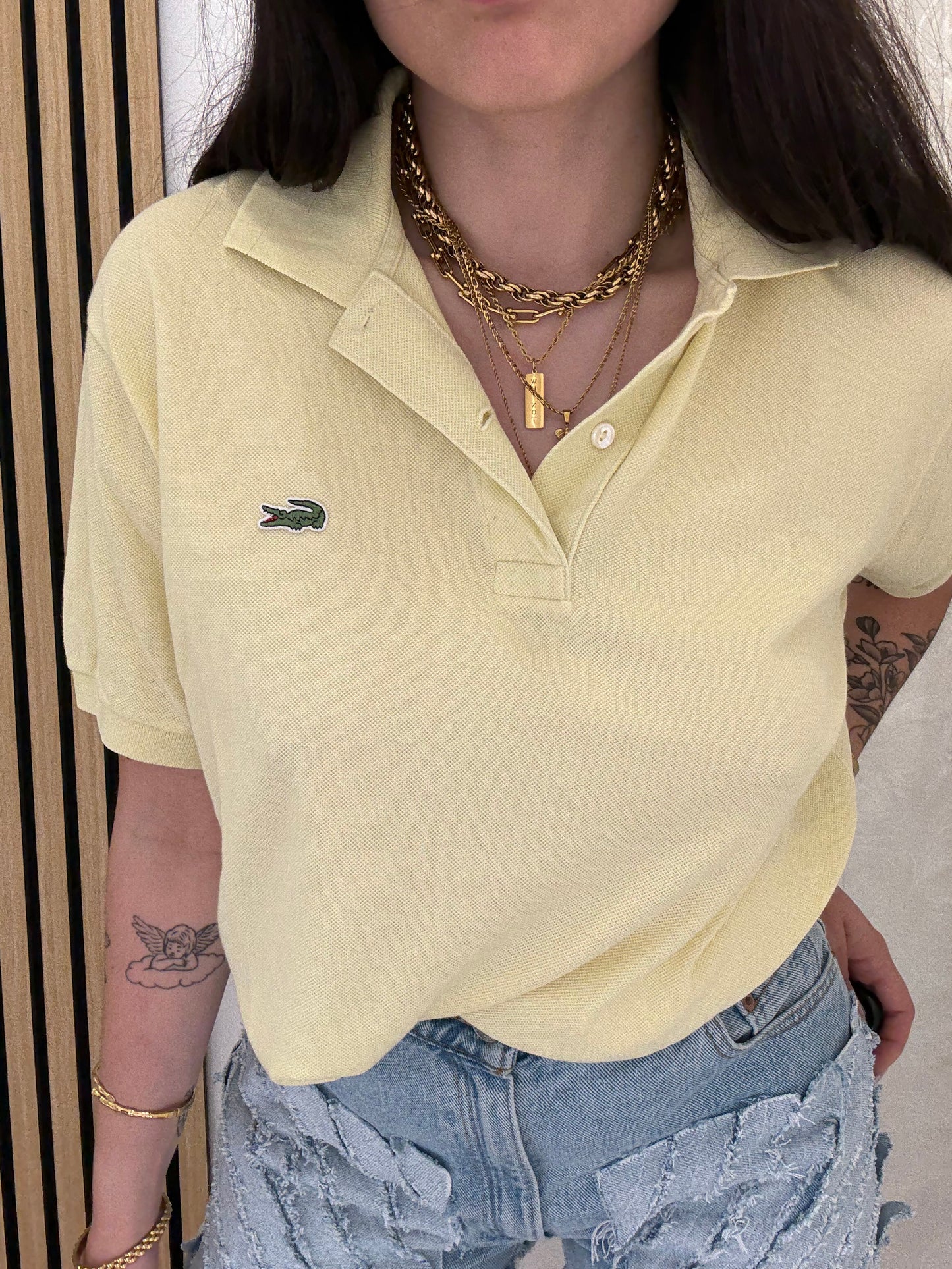 Polo Lacoste crop