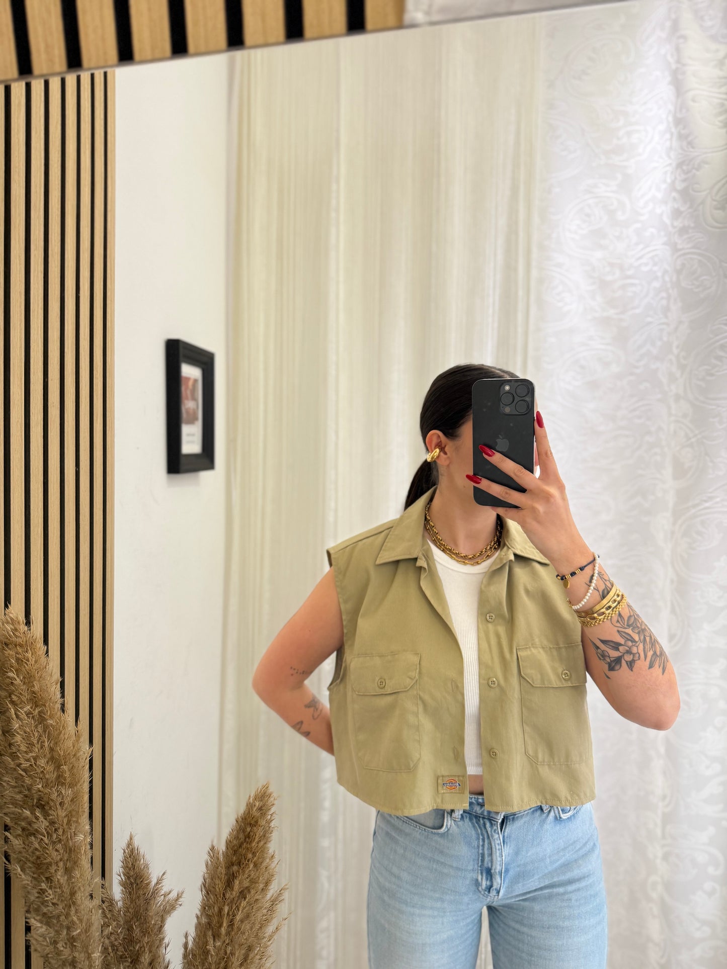 Camicia Dickies crop