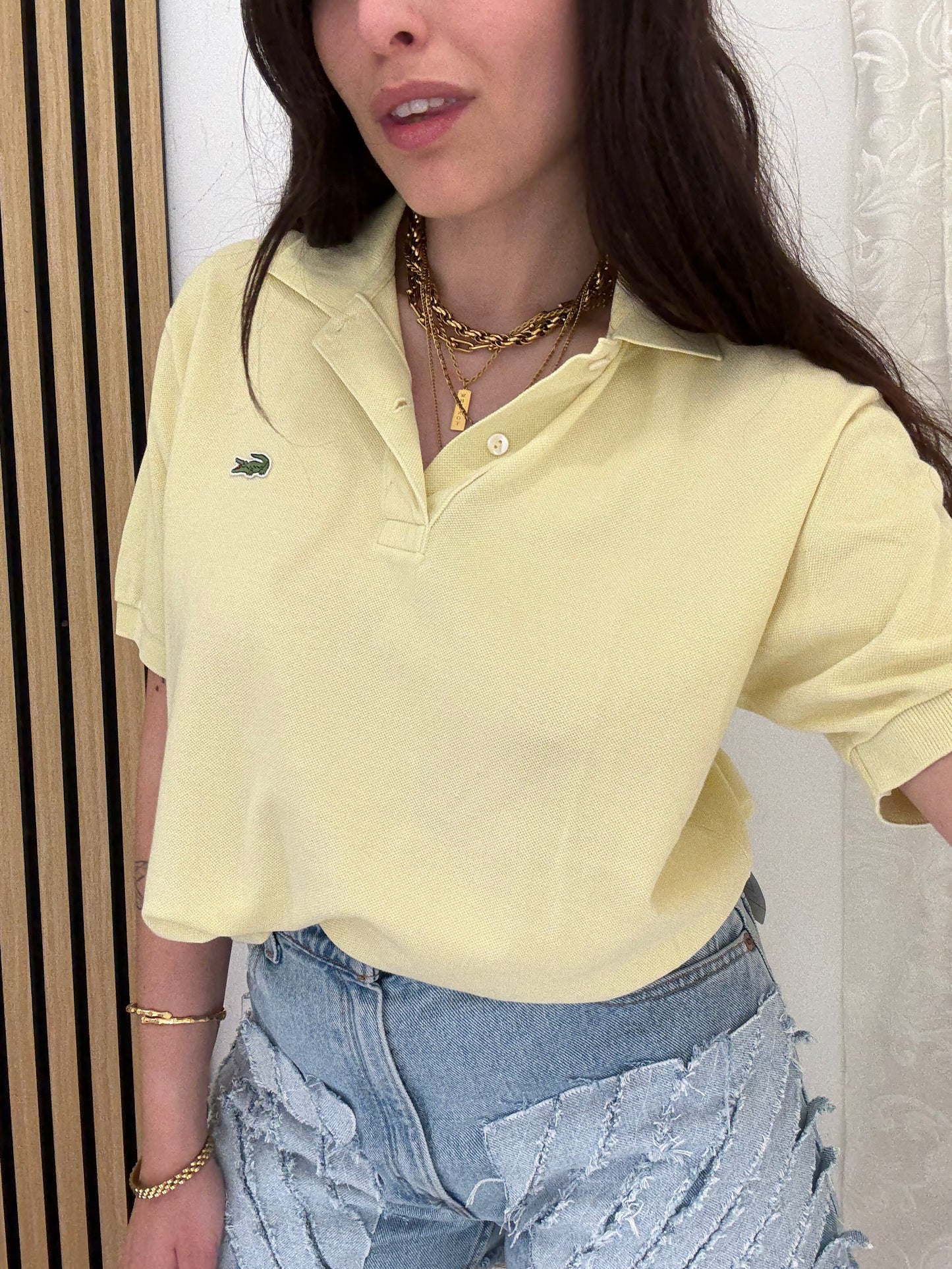 Polo Lacoste crop
