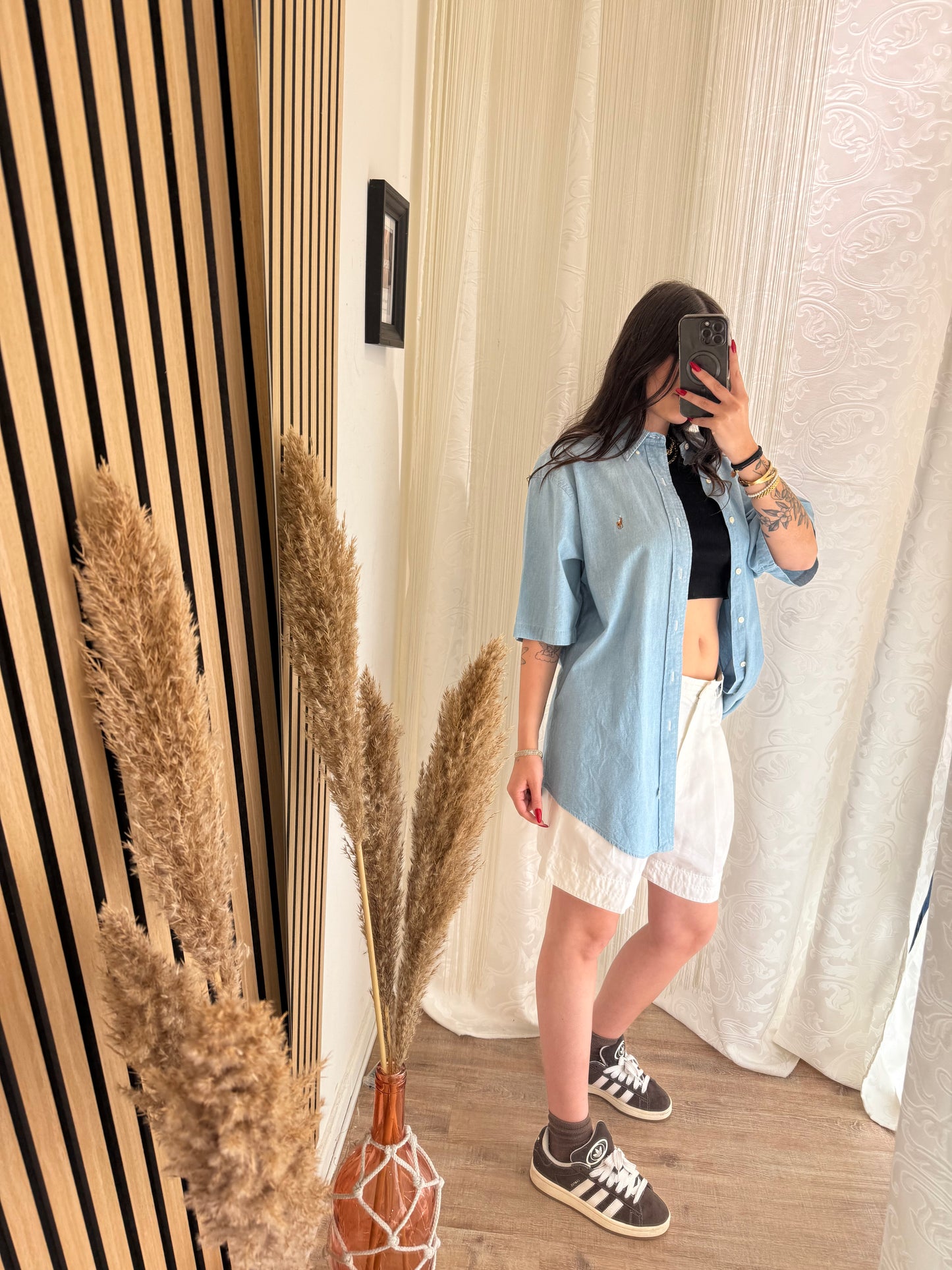Unisex Camicia di jeans Ralph mezza manica