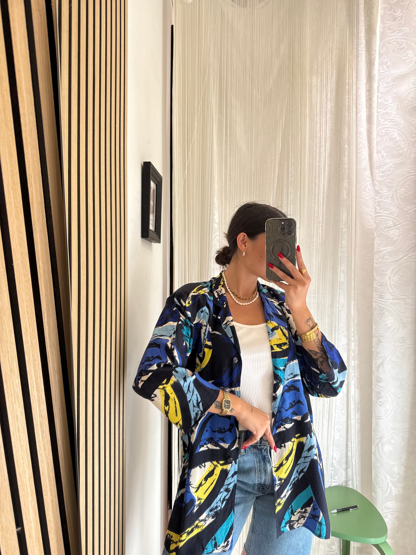 Camicia Vintage Marina Rinaldi pura seta