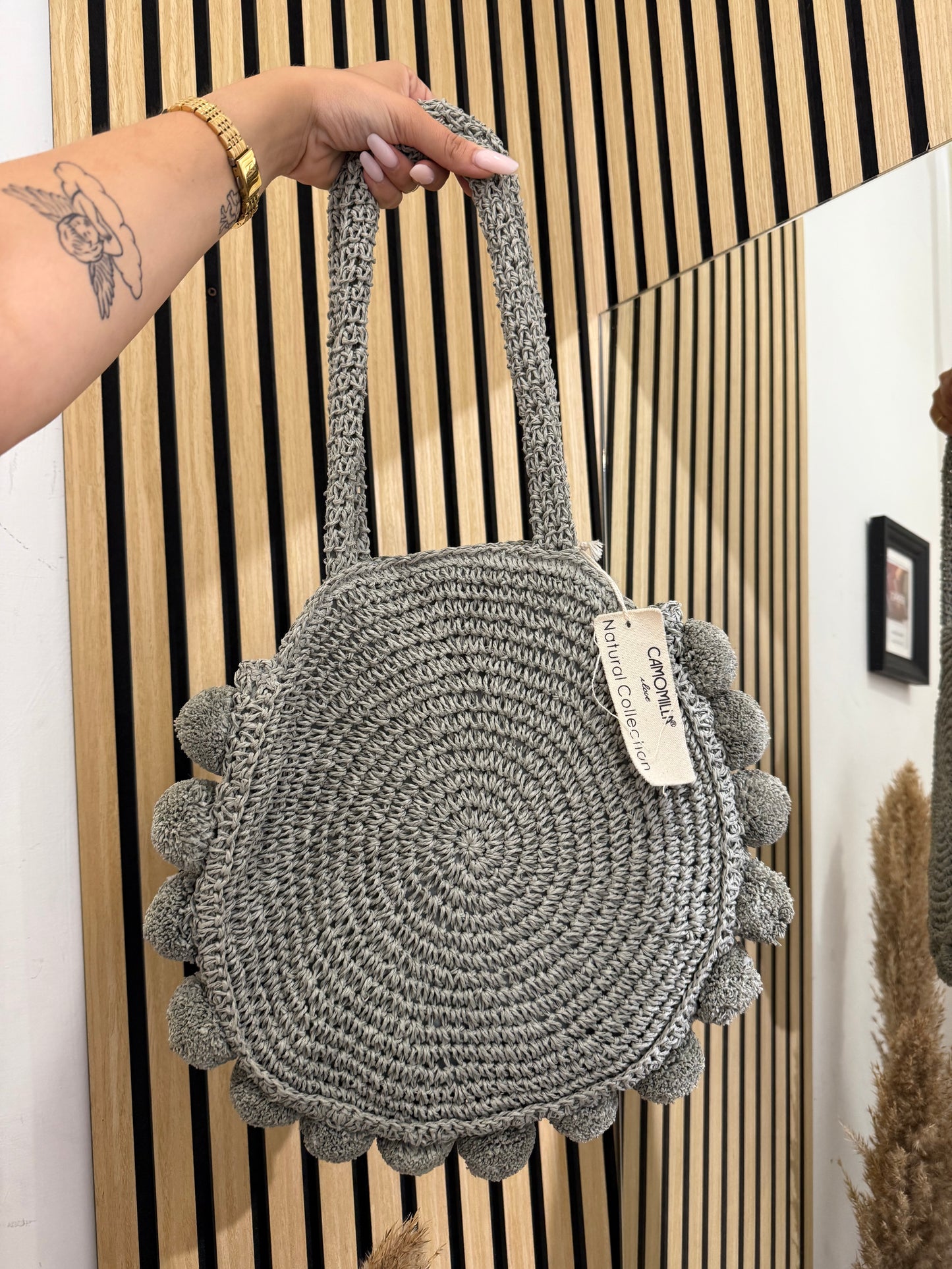 Borsa Camomilla Natural Collection verde salvia