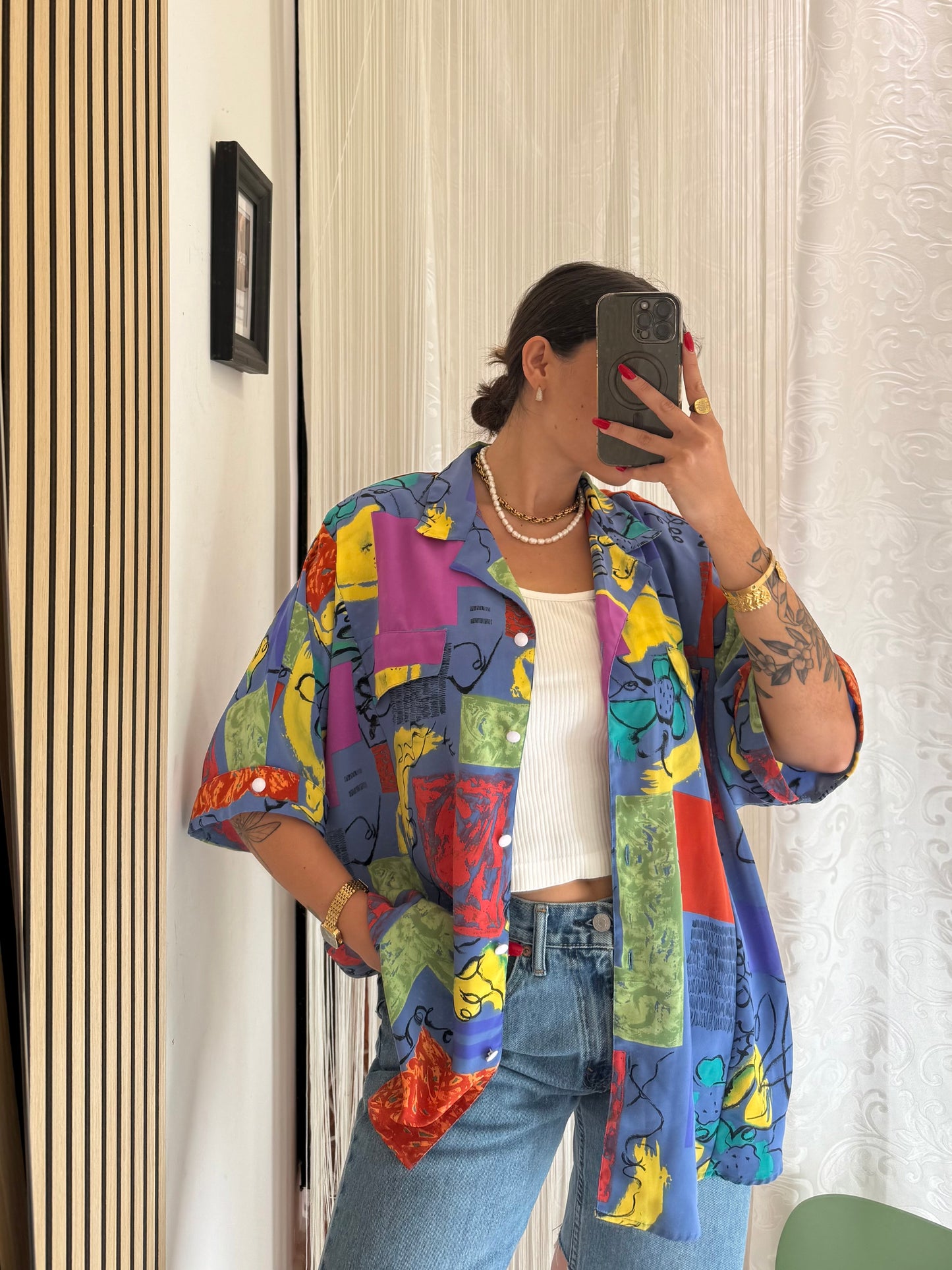 Camicia Vintage a fantasia