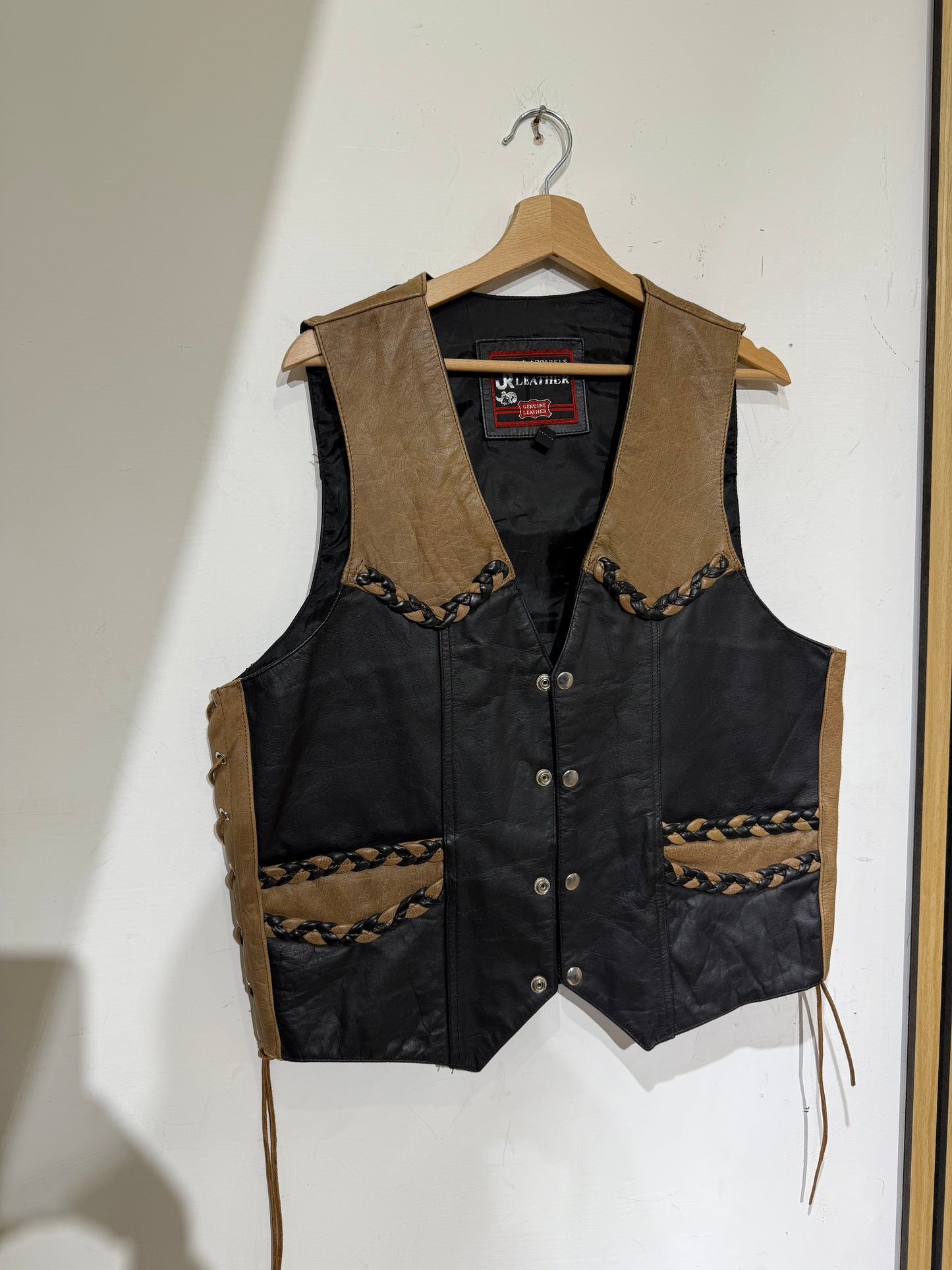 Gilet in vera pelle